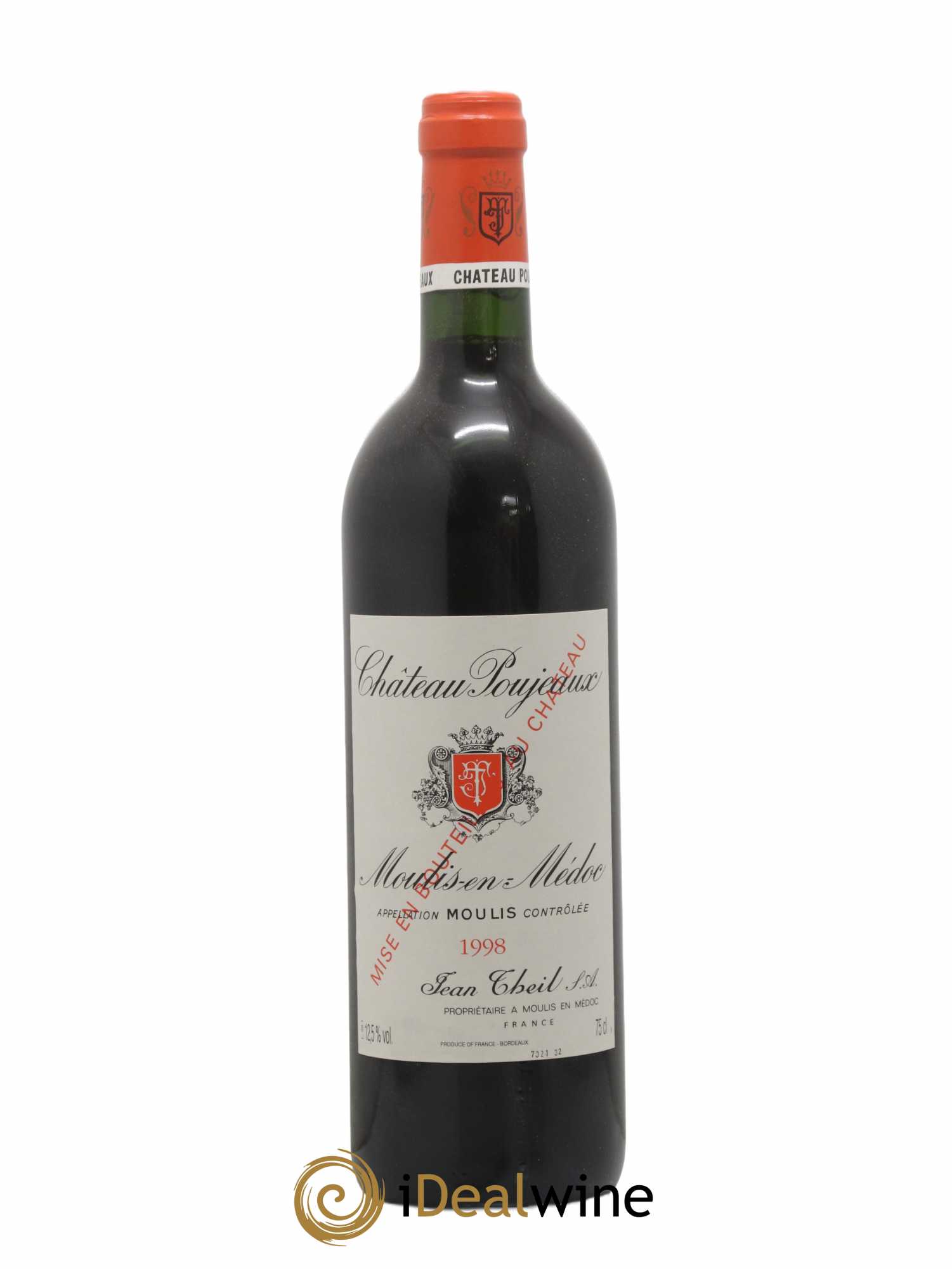 Château Poujeaux 1998 - Lot de 1 bouteille - 0