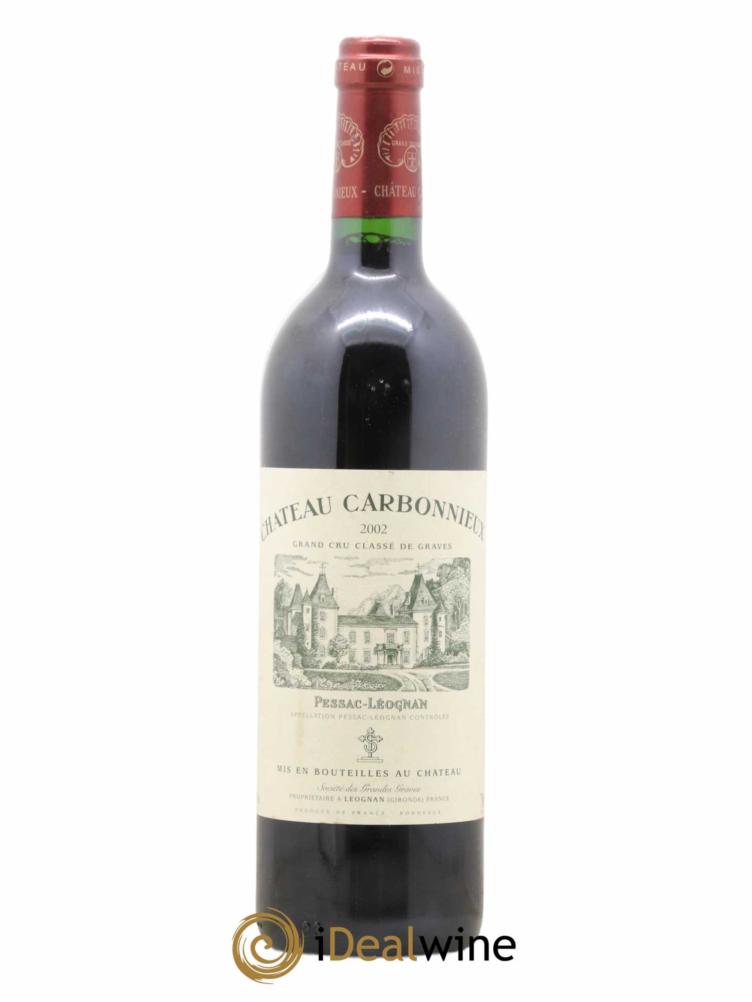 Château Carbonnieux Cru Classé de Graves 2002 - Lot de 1 bouteille - 0