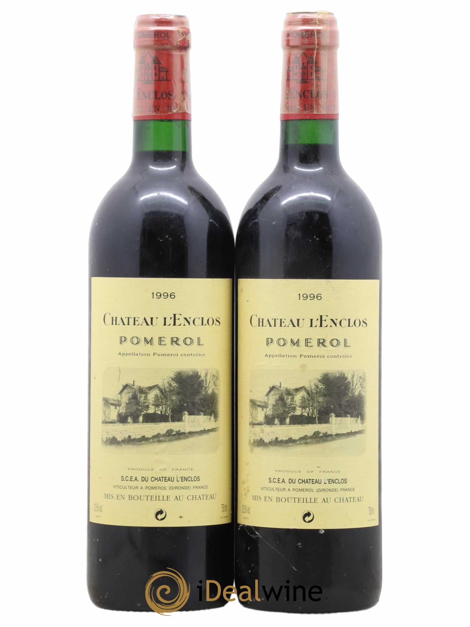 Château l' Enclos 1996 - Lot de 2 bouteilles - 0