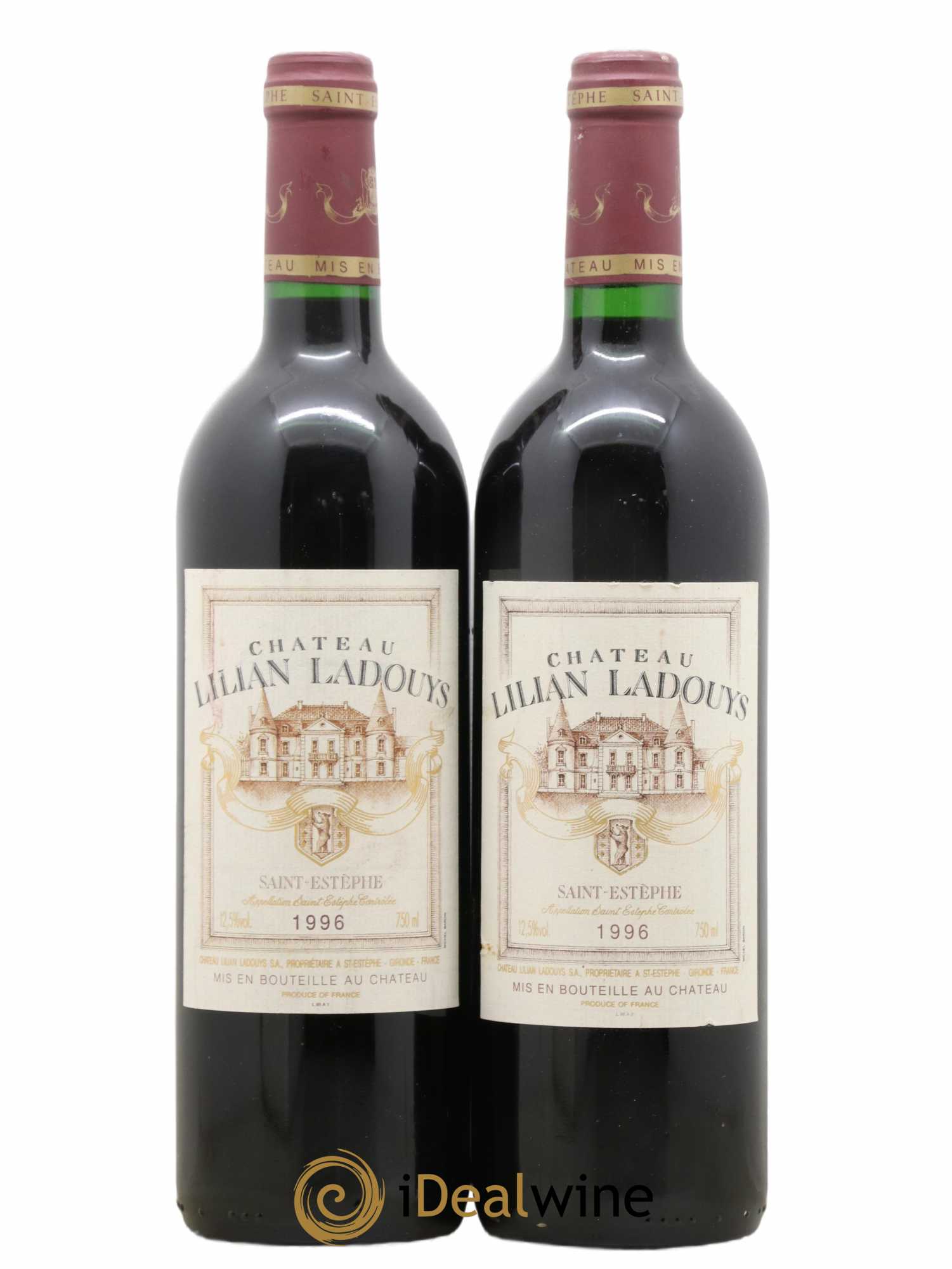 Château Lilian Ladouys Cru Bourgeois (no reserve) 1996 - Lot of 2 bottles - 0