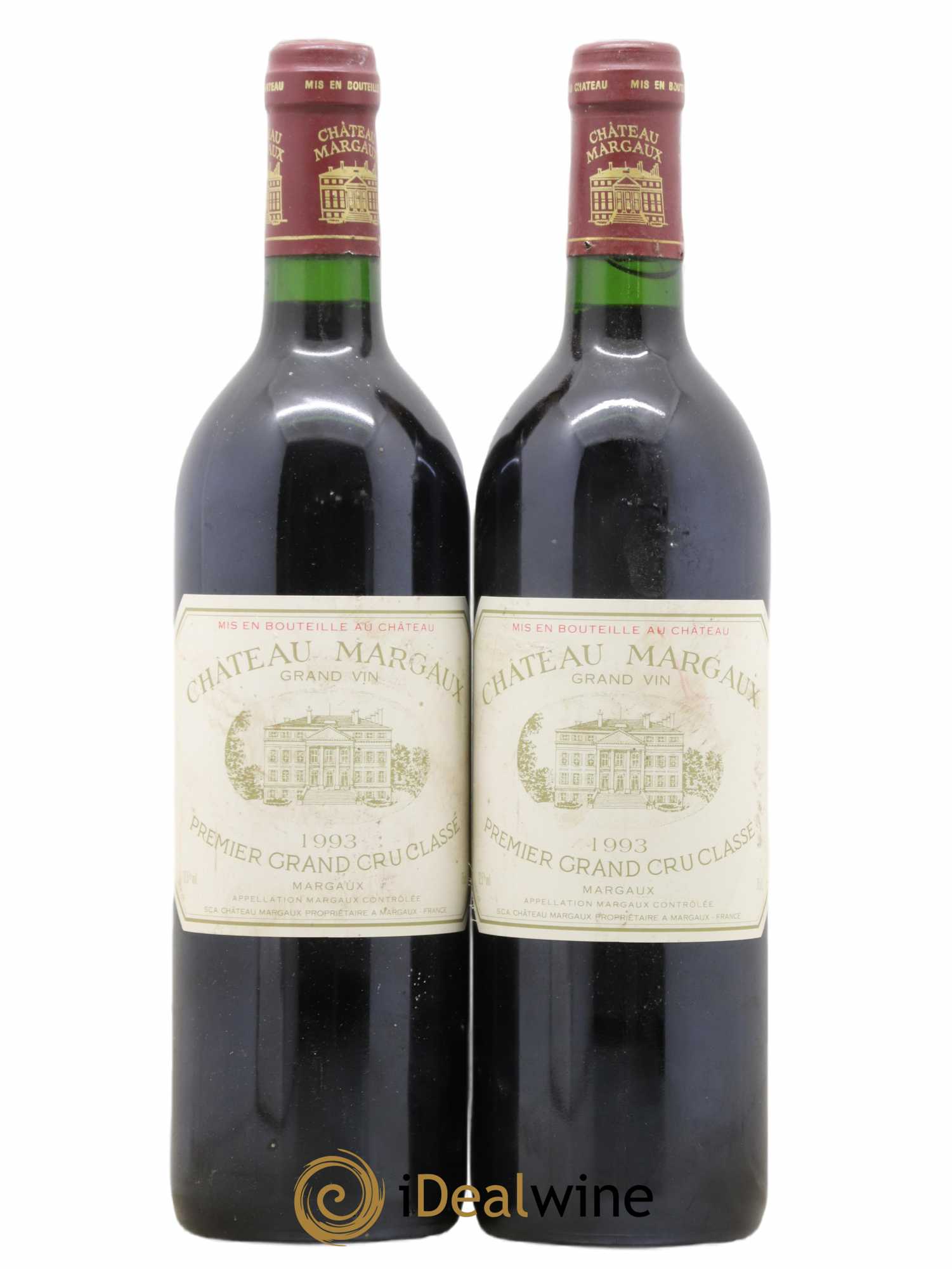 Château Margaux 1er Grand Cru Classé 1993 - Lot de 2 bouteilles - 0
