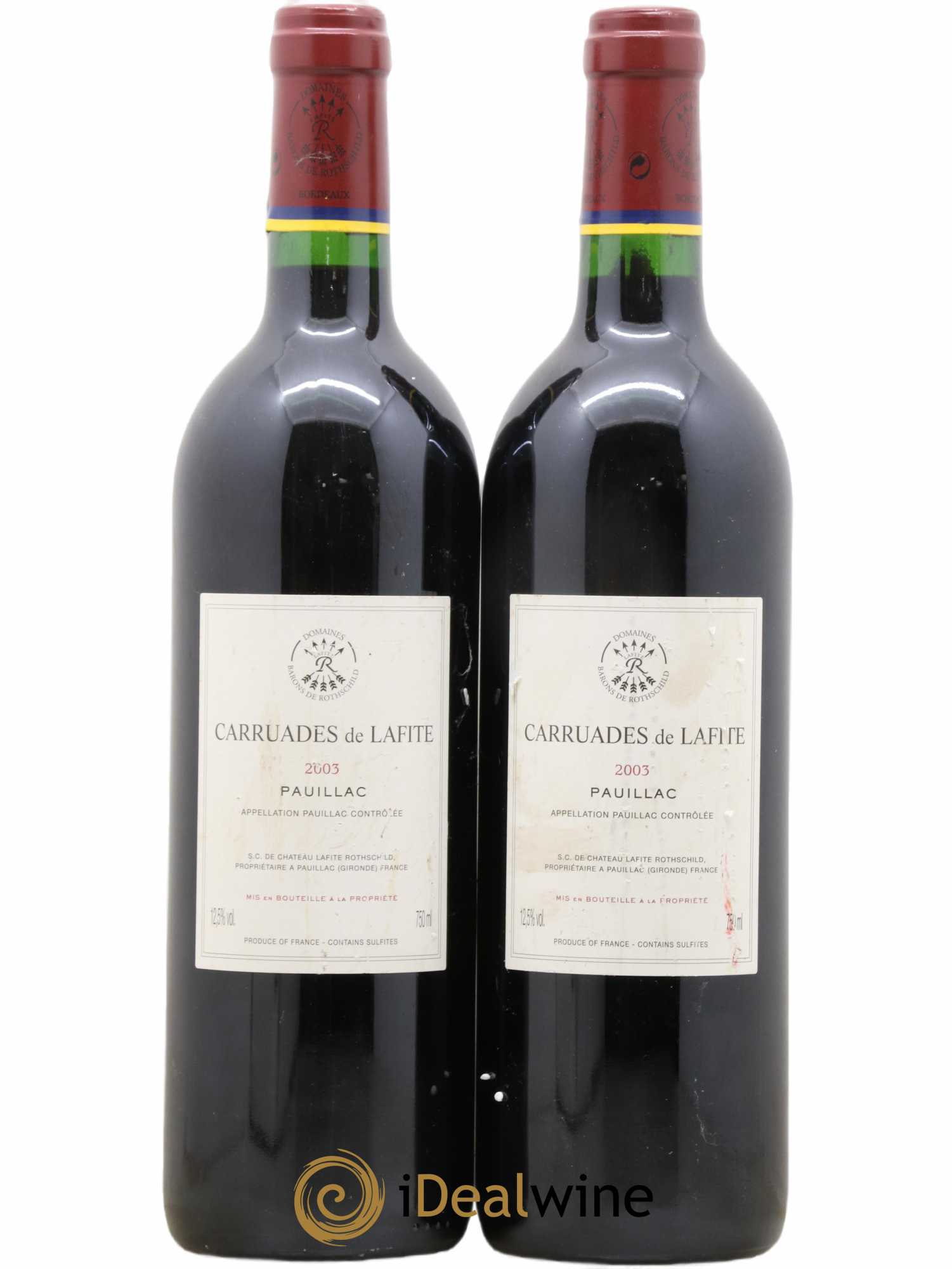 Carruades de Lafite Rothschild Second Vin 2003 - Lot de 2 bouteilles - 1