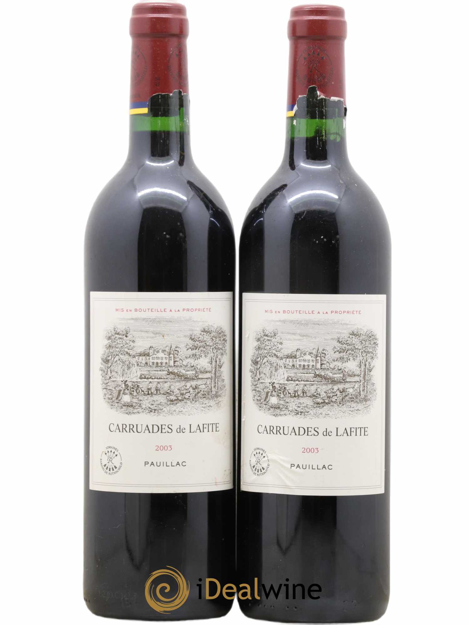 Carruades de Lafite Rothschild Second Vin 2003 - Lot de 2 bouteilles - 0