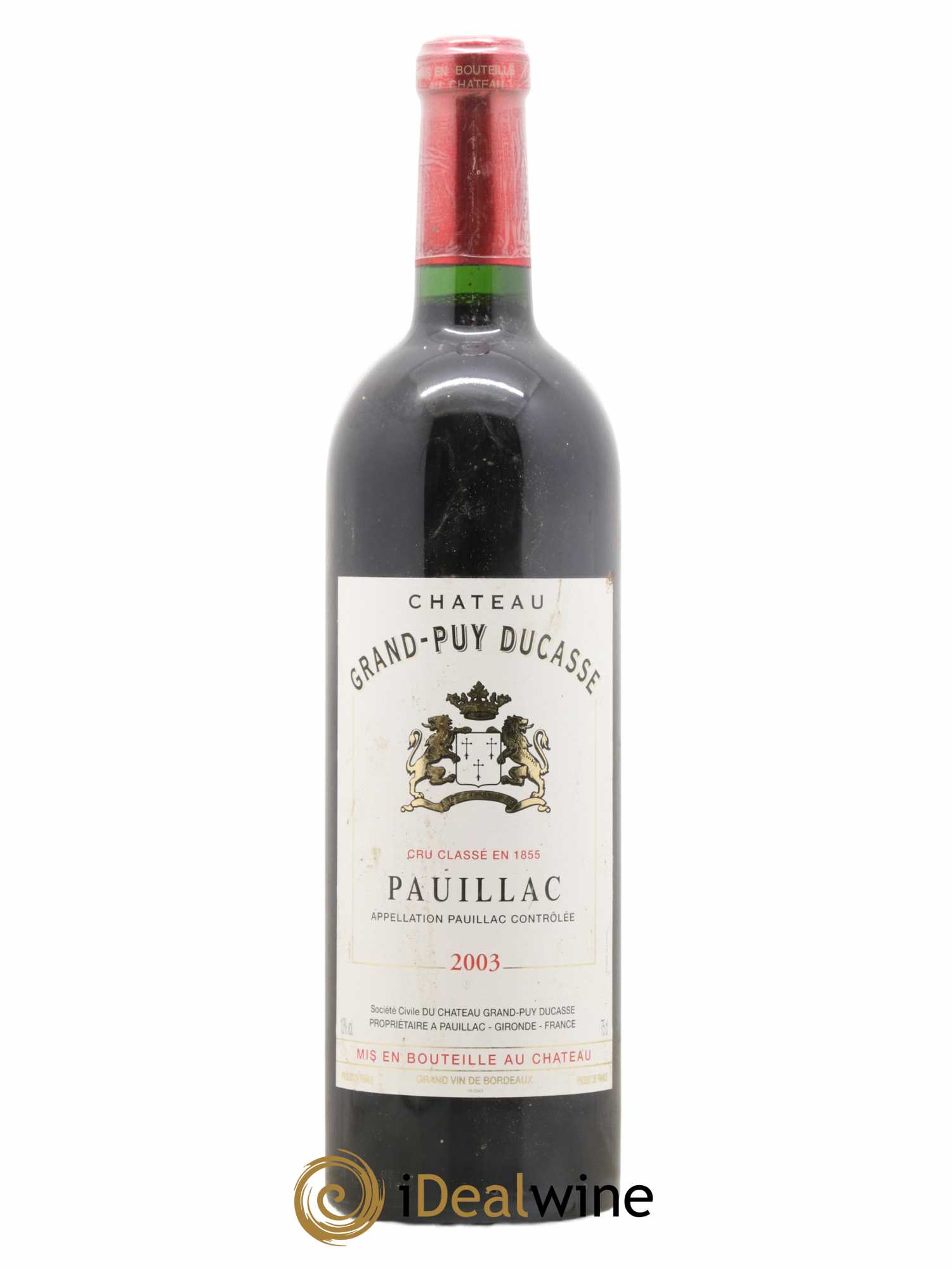 Château Grand Puy Ducasse 5ème Grand Cru Classé 2003 - Lot de 1 bouteille - 0