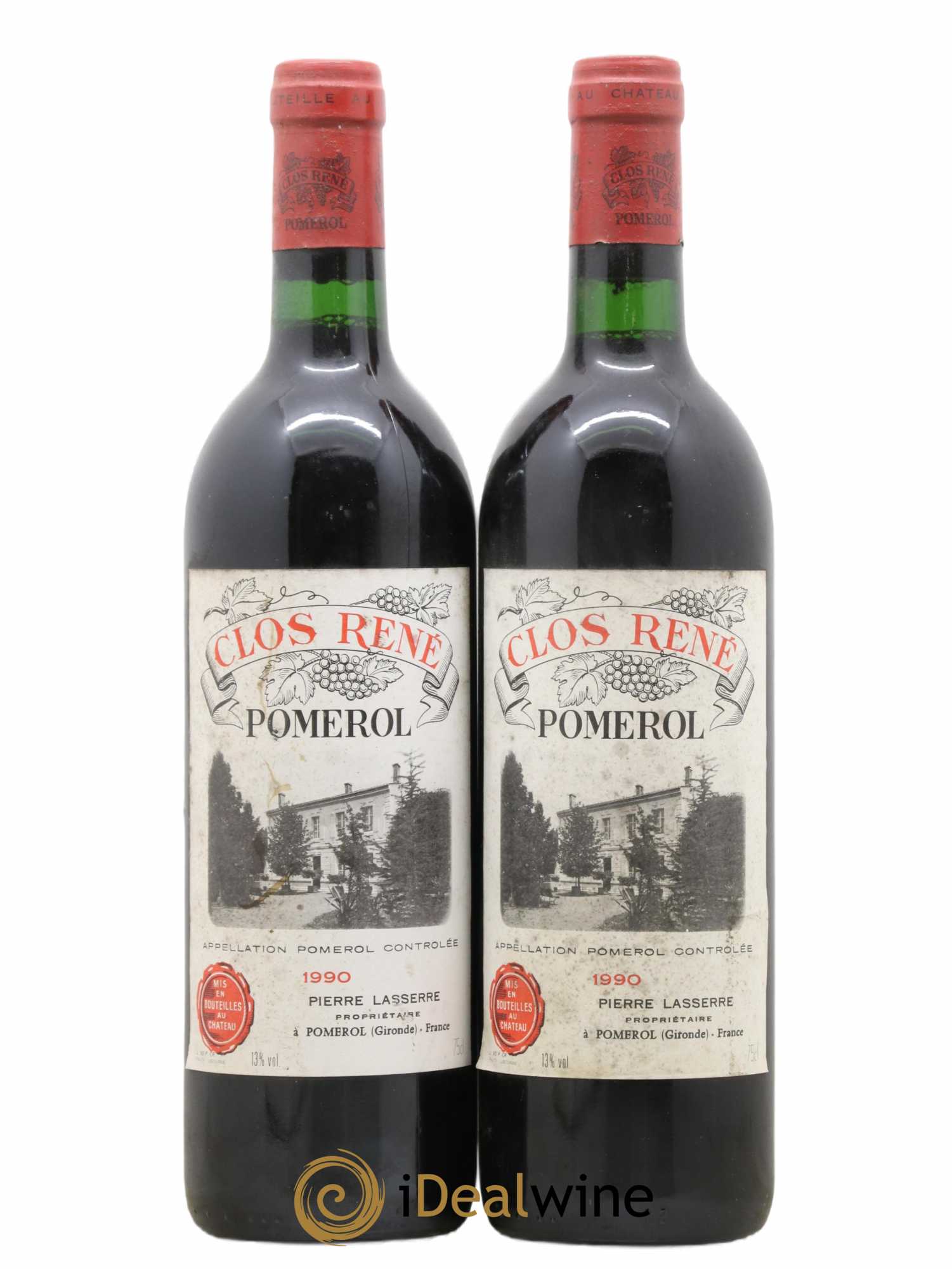 Clos René 1990 - Lotto di 2 bottiglie - 0