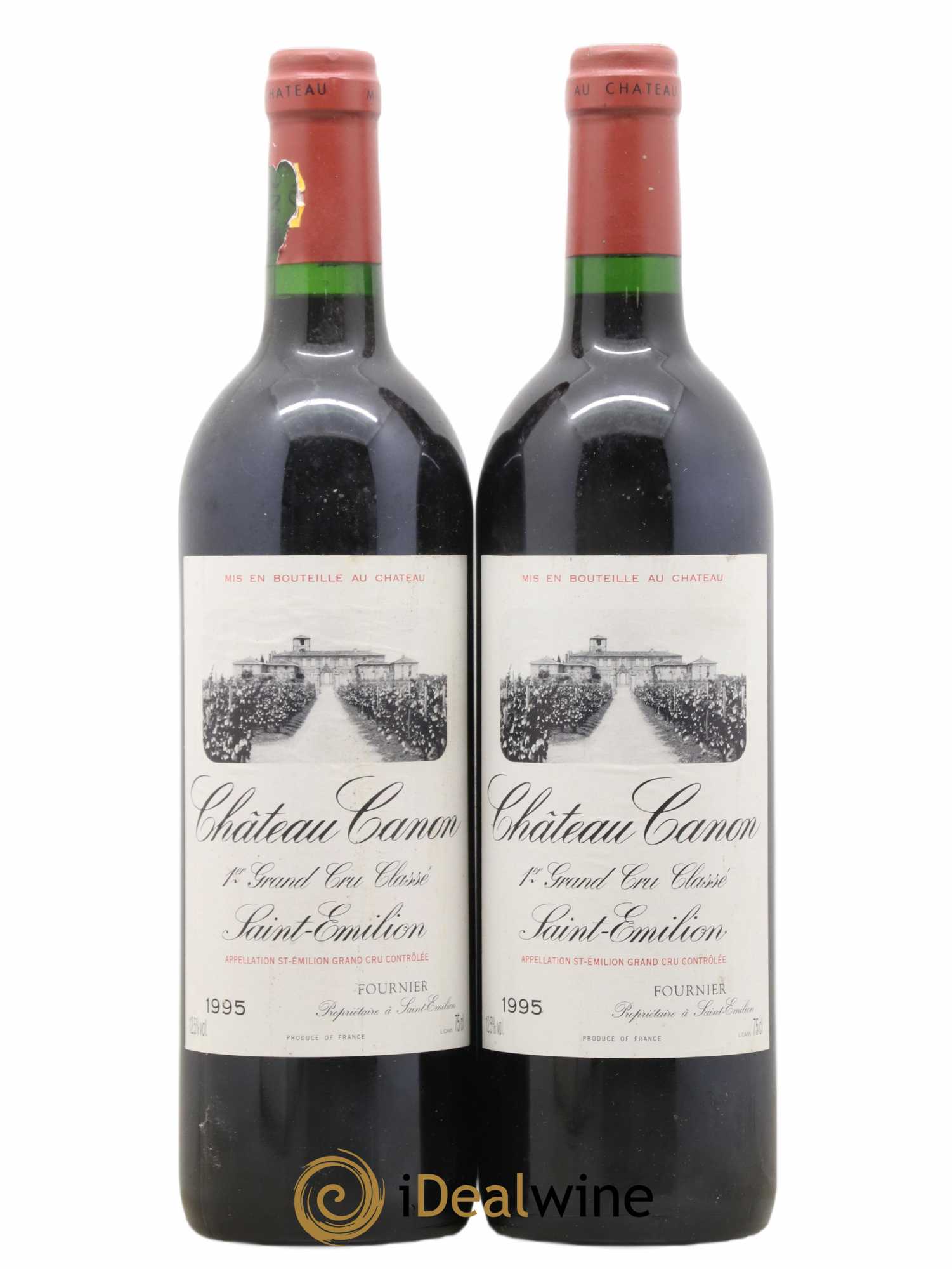 Château Canon 1er Grand Cru Classé B 1995 - Lot de 2 bouteilles - 0