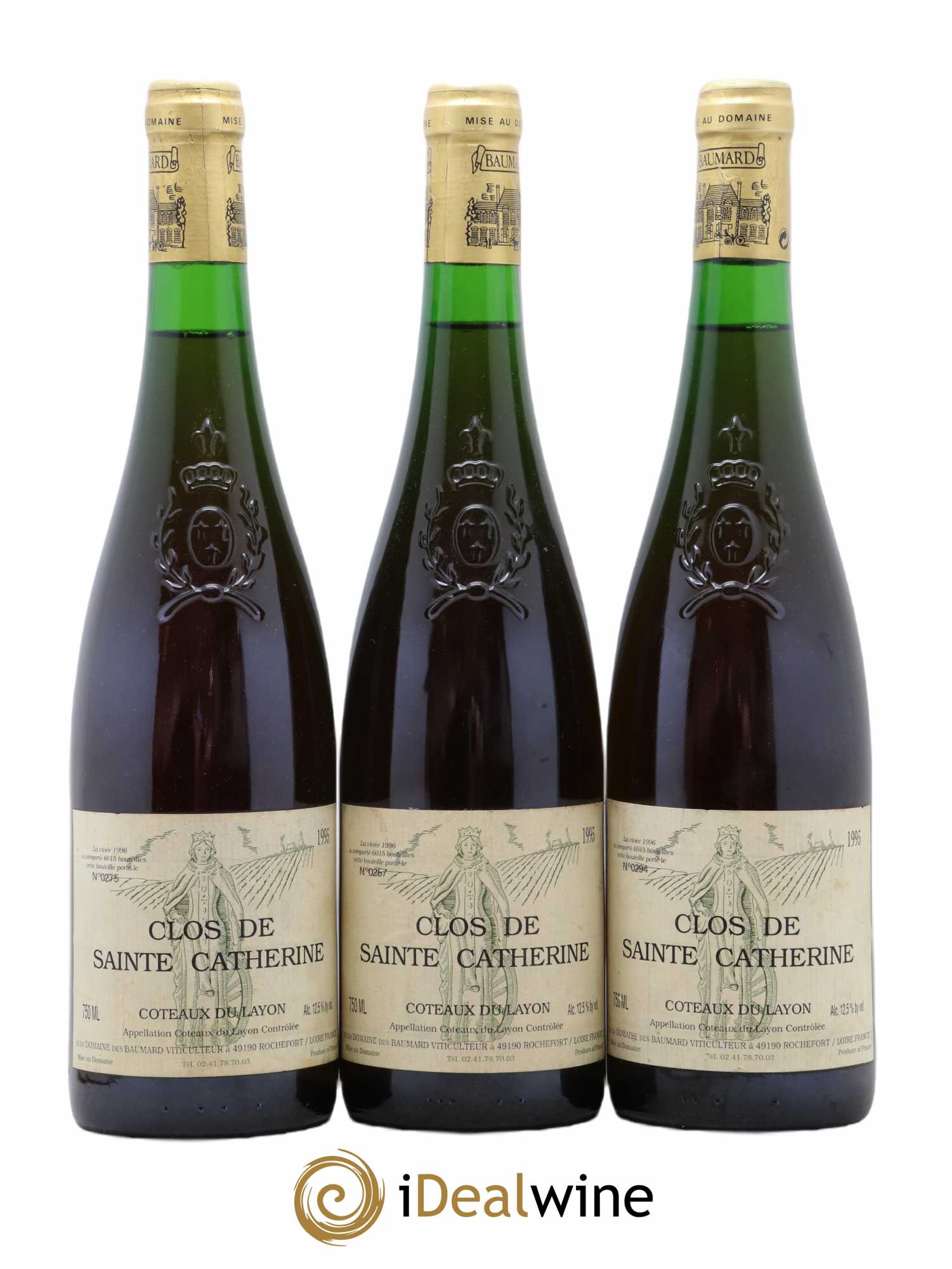 Coteaux du Layon Clos de Sainte Catherine Baumard (Domaine des) 1995 - Lotto di 3 bottiglie - 0
