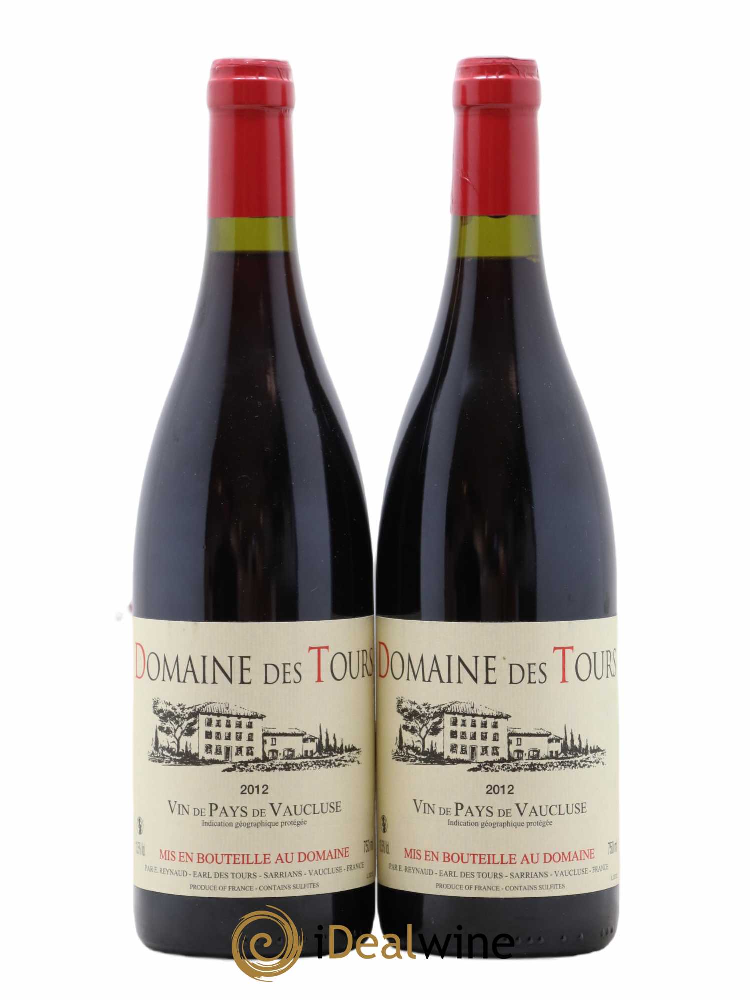 Vaucluse (Vin de Pays de Vaucluse) Domaine des Tours Emmanuel Reynaud 2012 - Lot de 2 bouteilles - 0