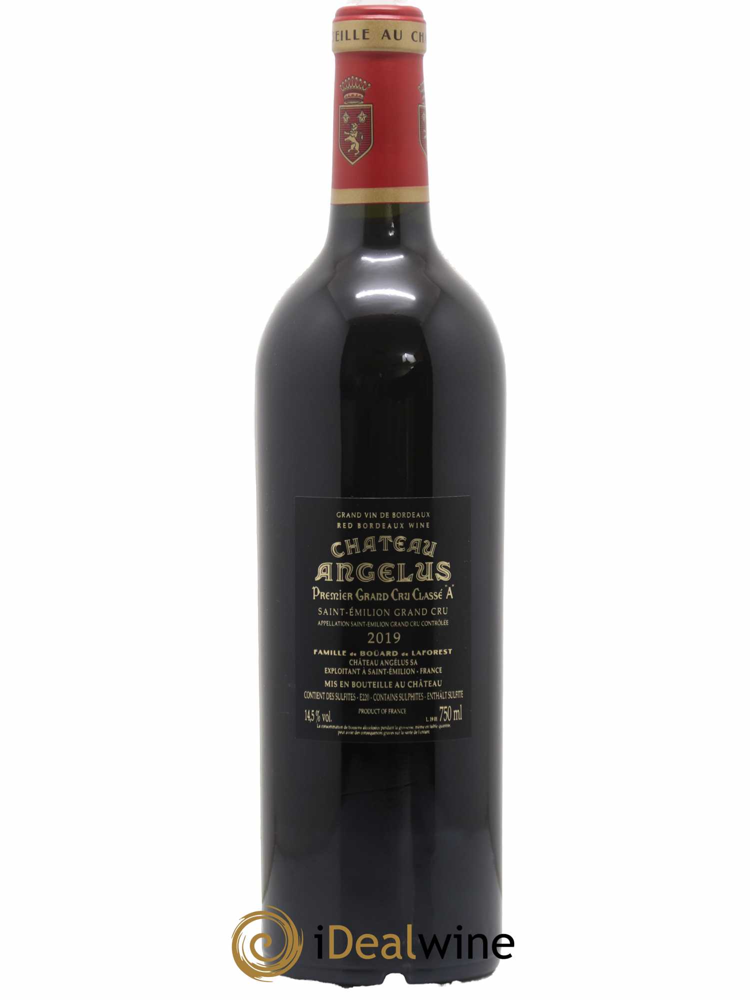 Château Angélus 1er Grand Cru Classé A 2019 - Lot de 1 bouteille - 1