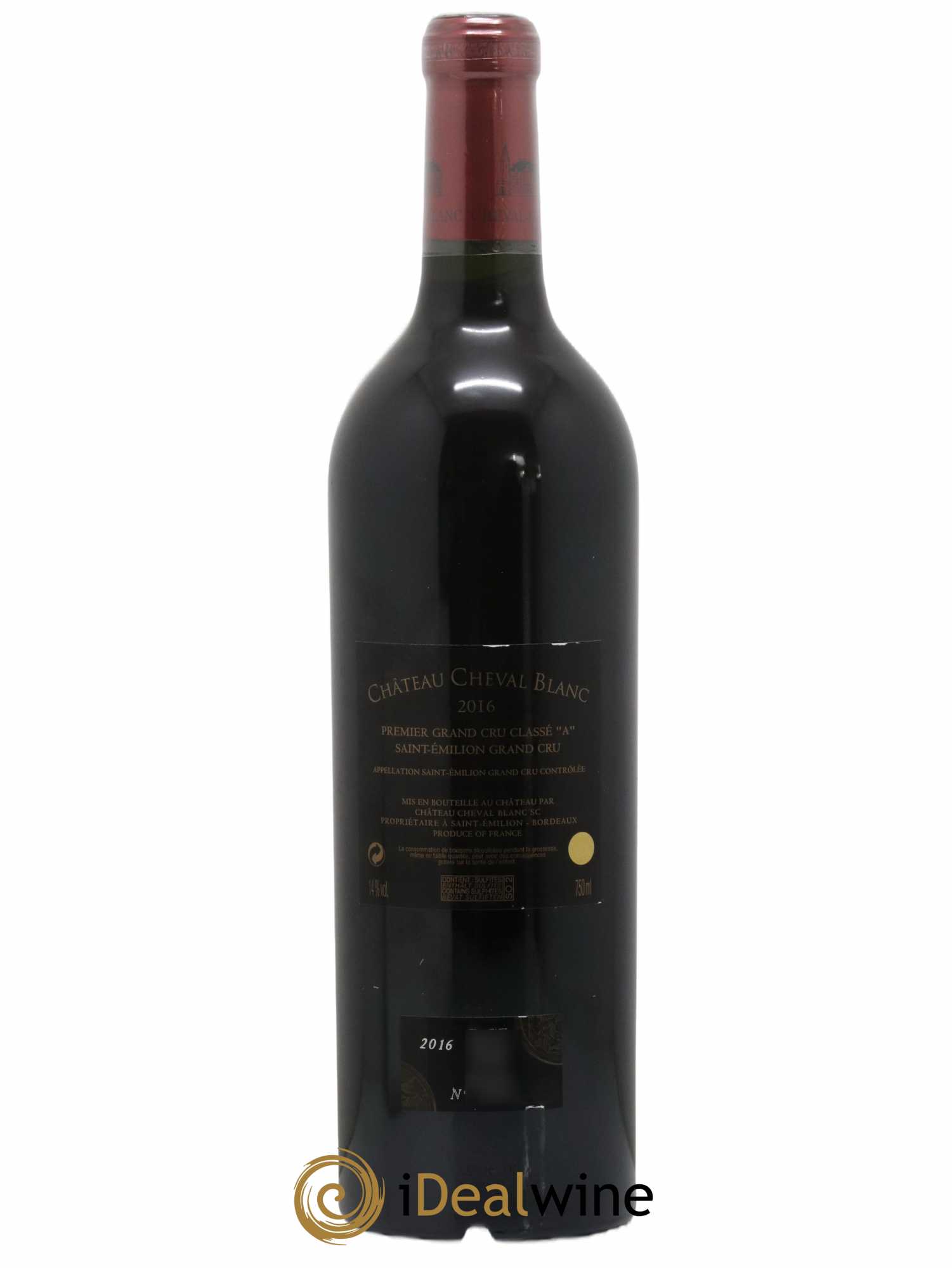 Château Cheval Blanc 1er Grand Cru Classé A 2016 - Lot de 1 bouteille - 1