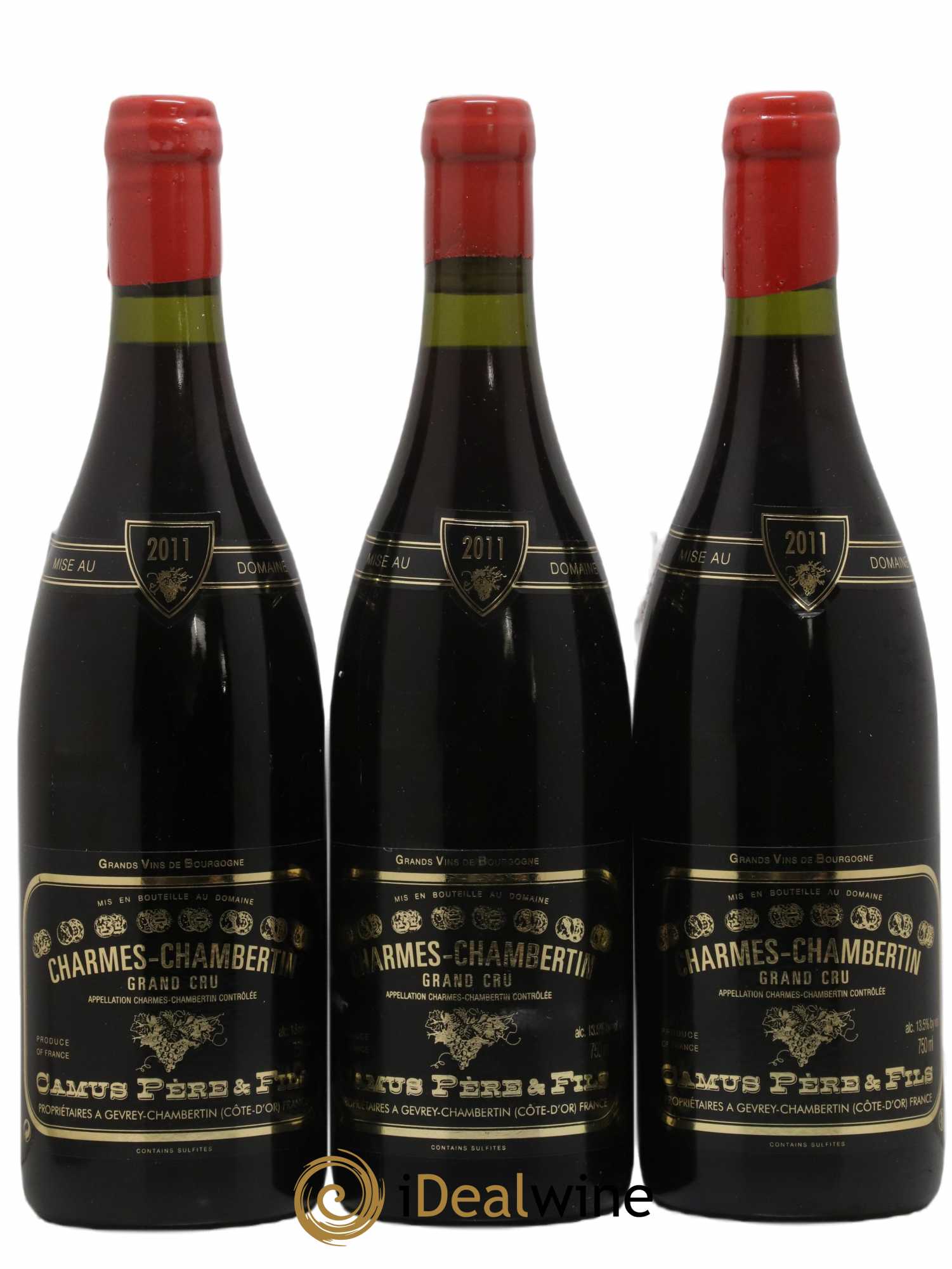 Charmes-Chambertin Grand Cru Camus Père et Fils (Domaine) 2011 - Lot of 3 bottles - 0