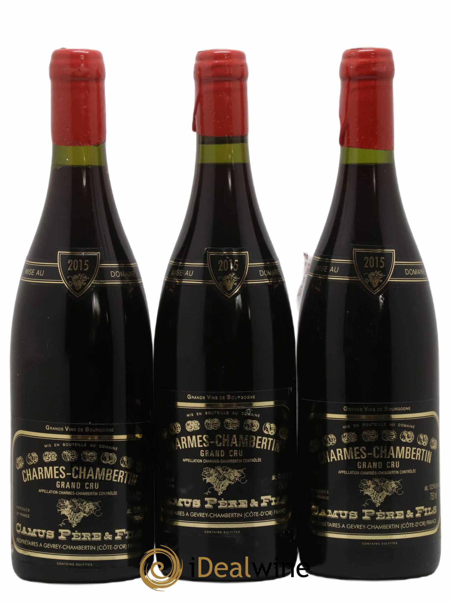 Charmes-Chambertin Grand Cru Camus Père et Fils (Domaine) 2015 - Lot de 3 bouteilles - 0