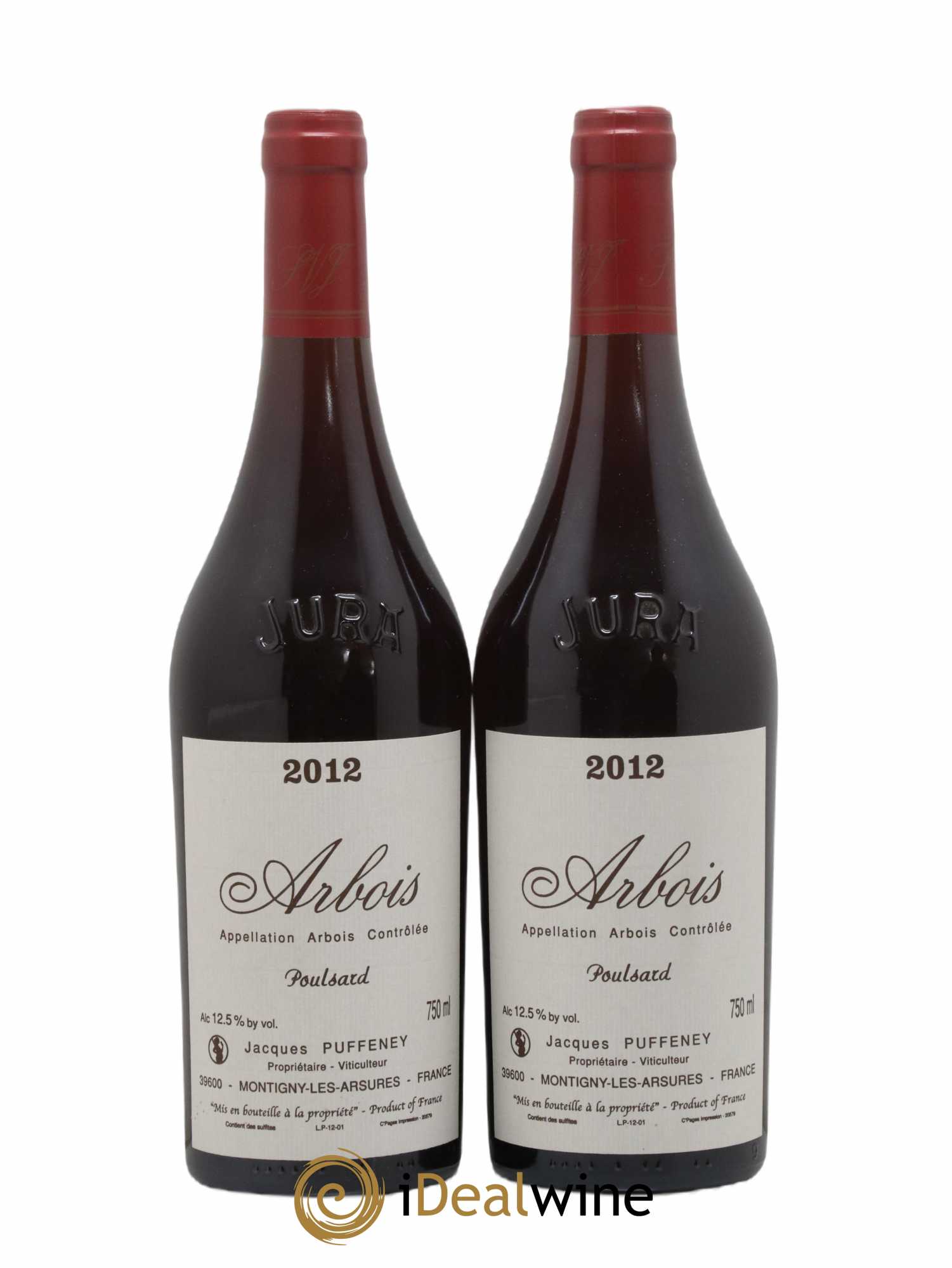 Arbois Poulsard Jacques Puffeney 2012 - Lot de 2 bouteilles - 0
