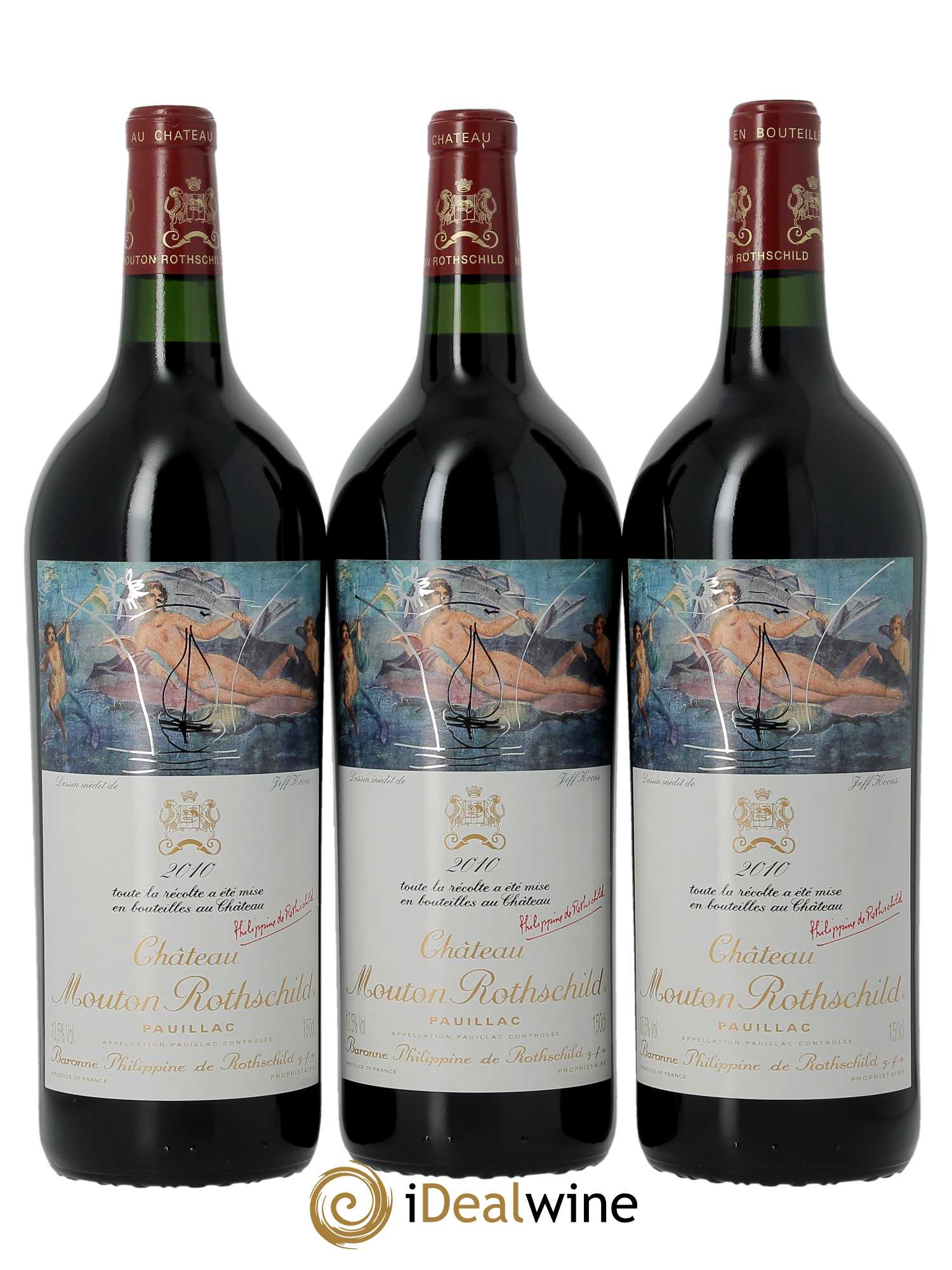Château Mouton Rothschild 1er Grand Cru Classé 2010 - Lot of 6 magnums - 1