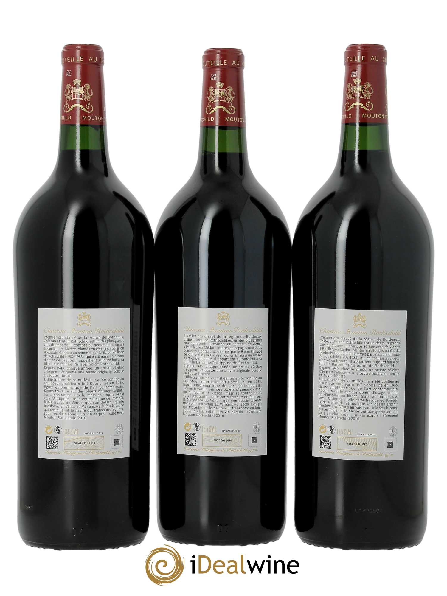Château Mouton Rothschild 1er Grand Cru Classé 2010 - Lot of 6 magnums - 4