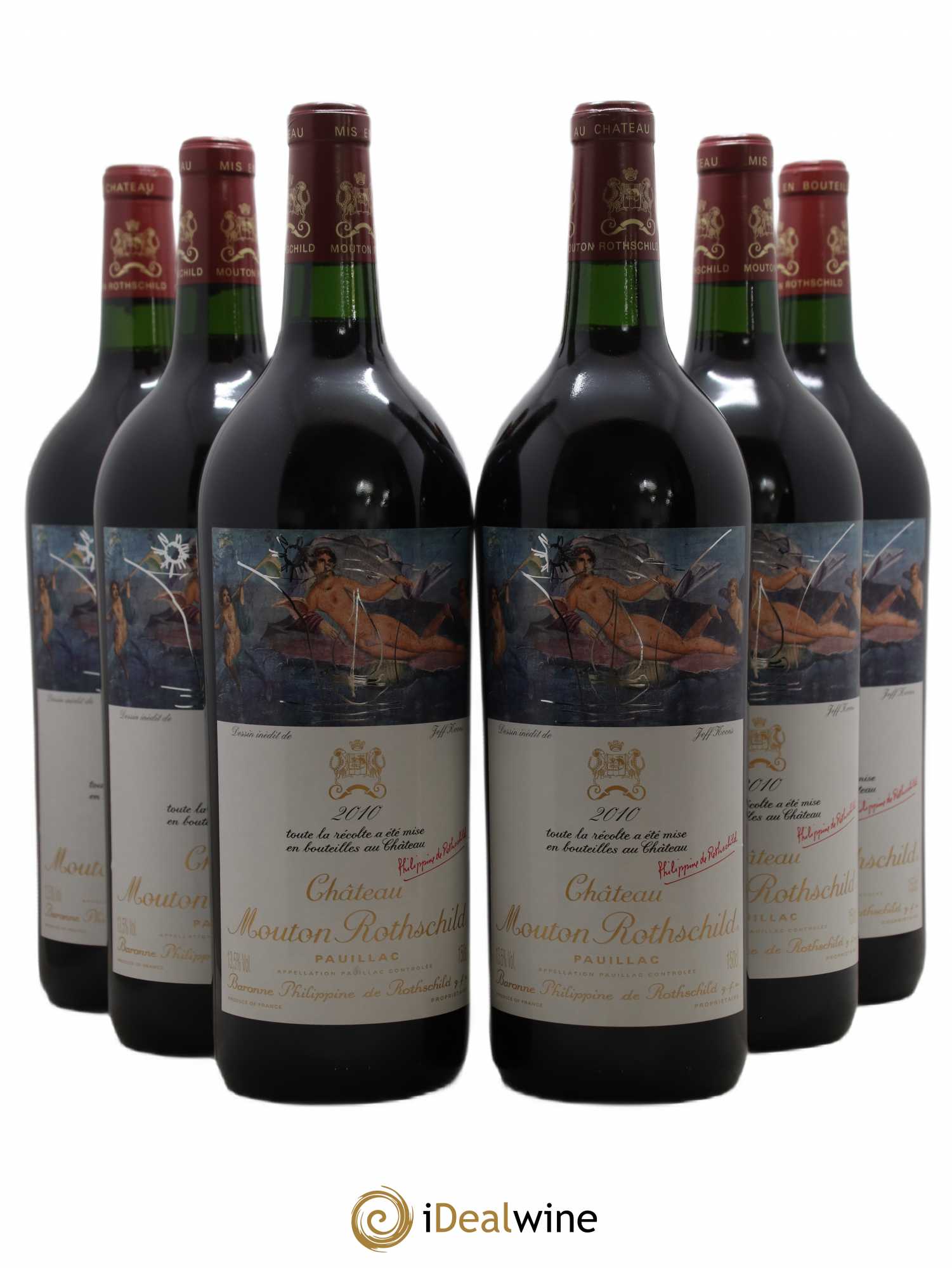 Château Mouton Rothschild 1er Grand Cru Classé 2010 - Lot of 6 magnums - 0