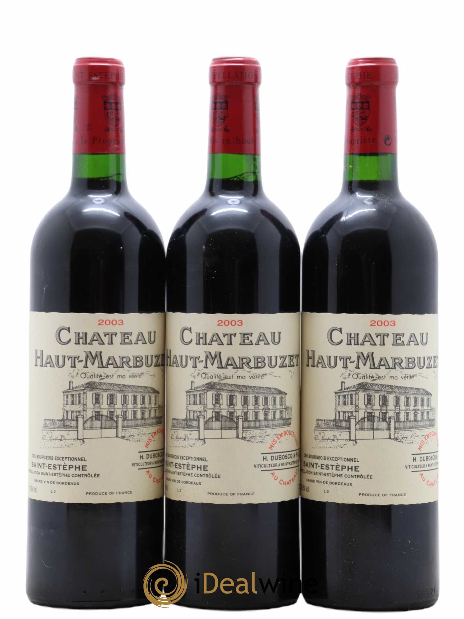 Château Haut Marbuzet 2003 - Lot of 6 bottles - 2