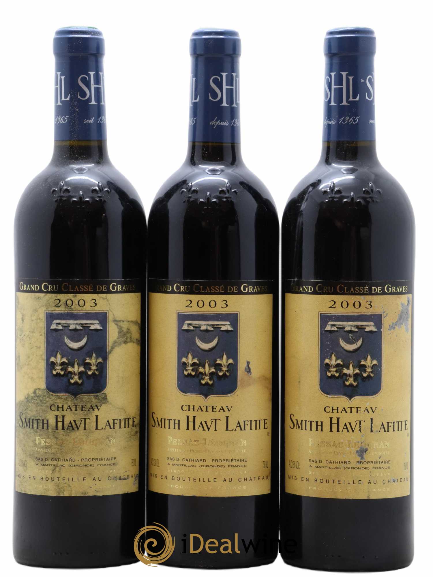 Château Smith Haut Lafitte Cru Classé de Graves 2003 - Lot of 3 bottles - 0