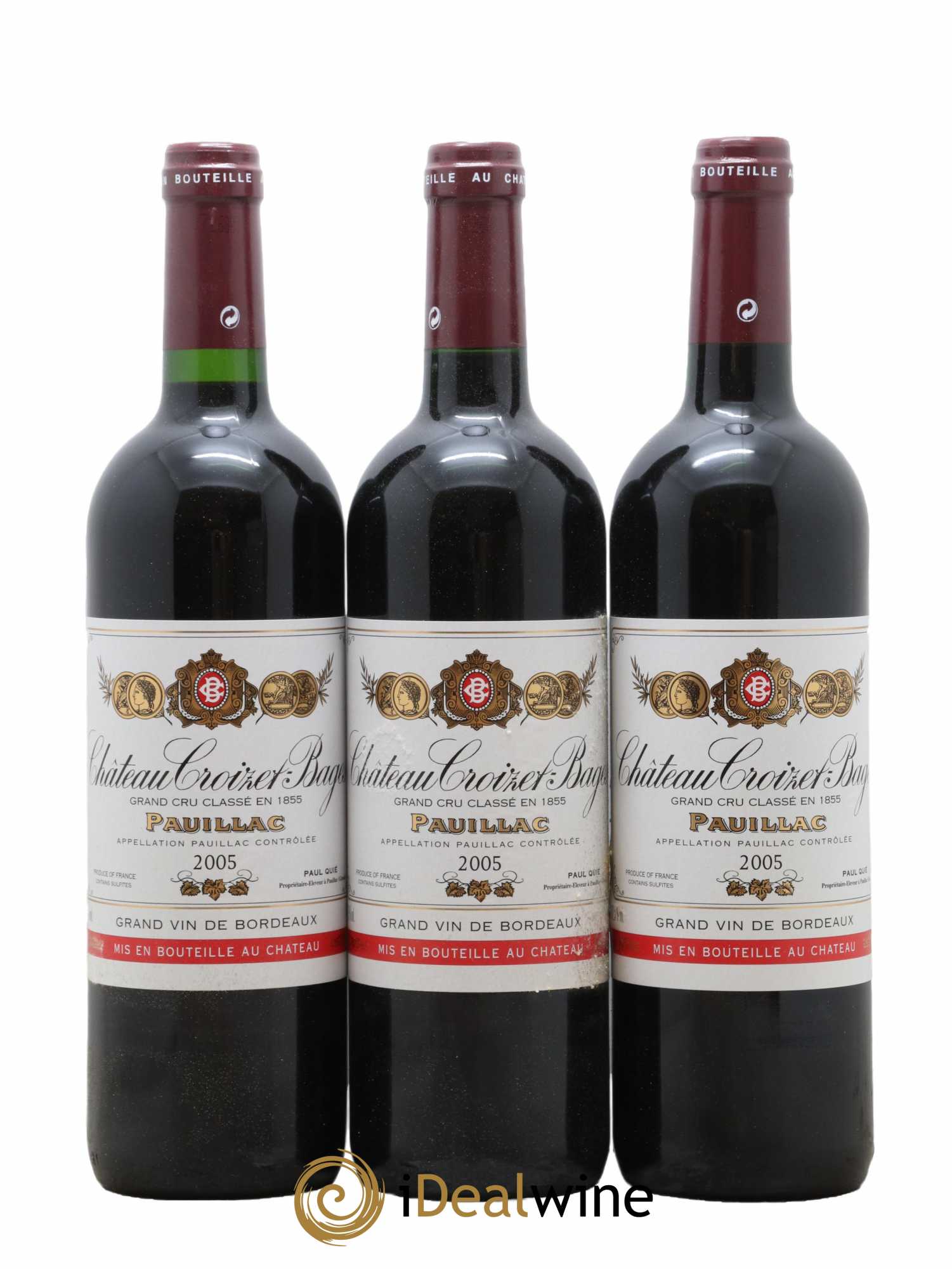 Château Croizet Bages 5ème Grand Cru Classé 2005 - Lot de 12 bouteilles - 4