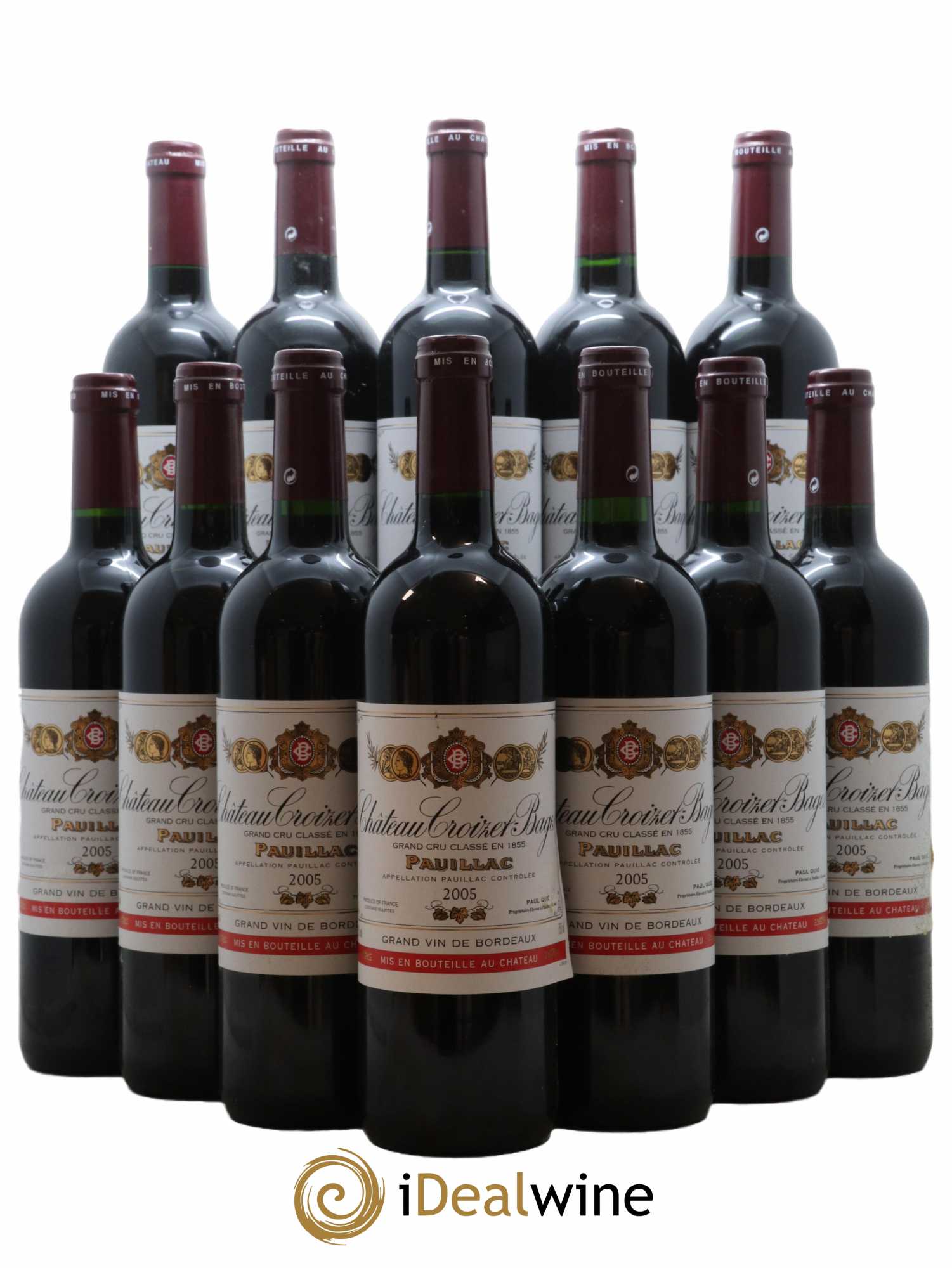 Château Croizet Bages 5ème Grand Cru Classé 2005 - Lot de 12 bouteilles - 0
