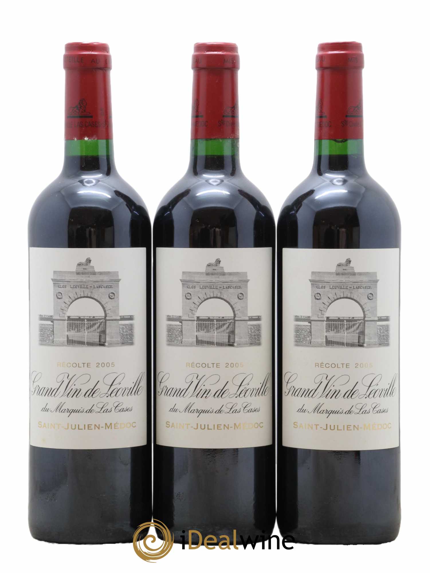 Château Léoville Las Cases 2ème Grand Cru Classé 2005 - Lot de 3 bouteilles - 0