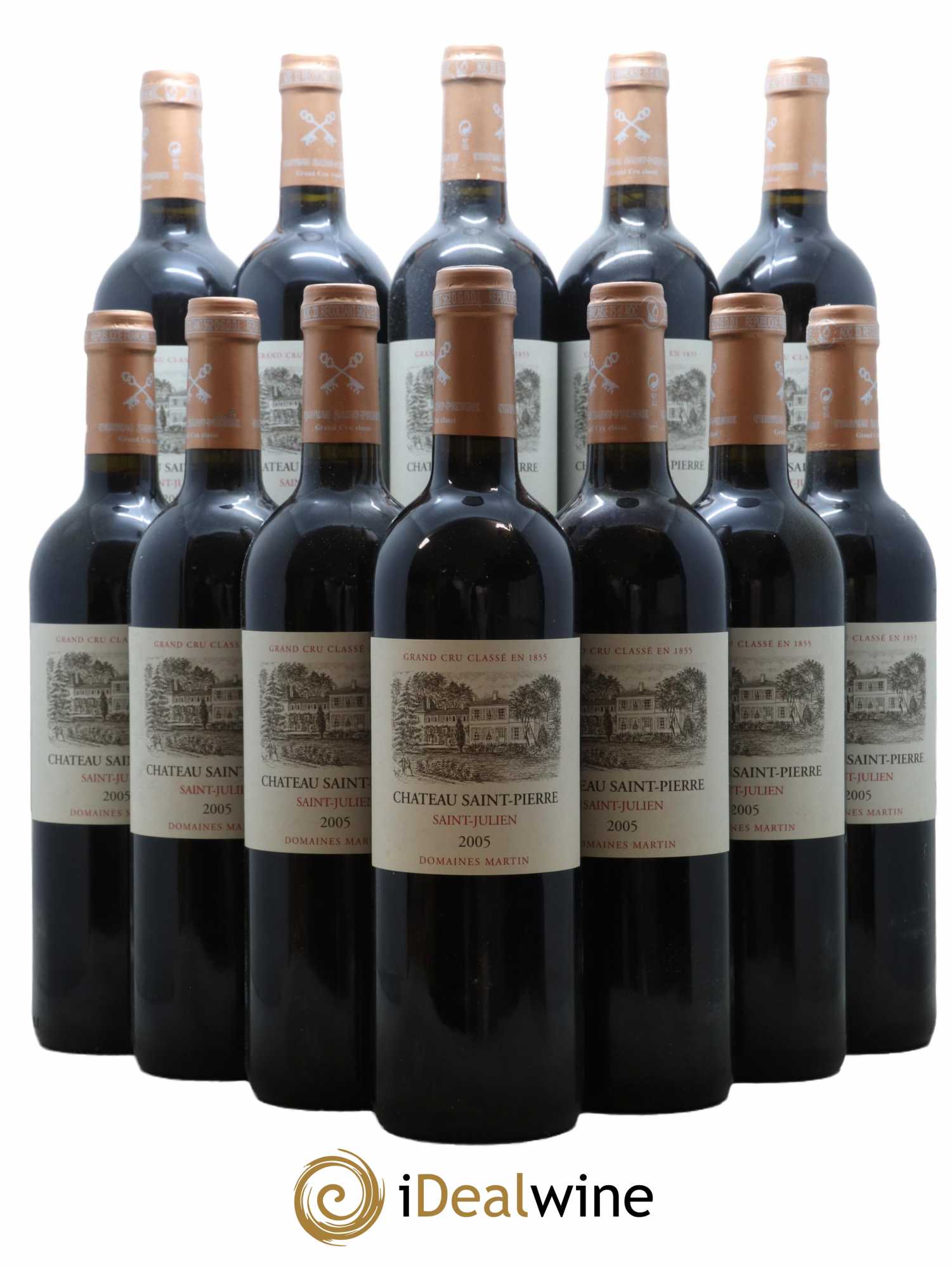 Château Saint-Pierre 4ème Grand Cru Classé 2005 - Lot de 12 bouteilles - 0