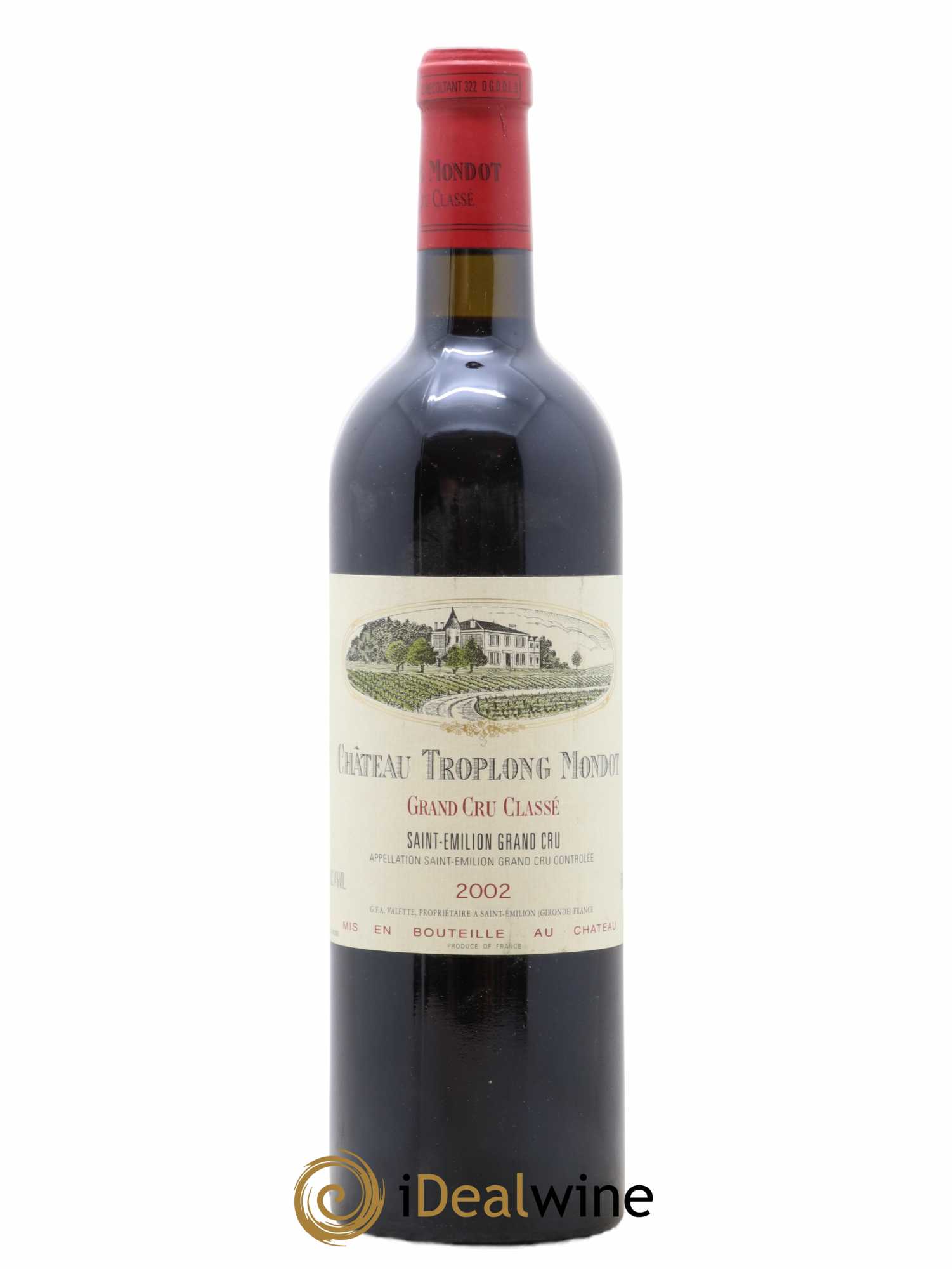 Château Troplong Mondot 1er Grand Cru Classé B 2002 - Lot de 1 bouteille - 0