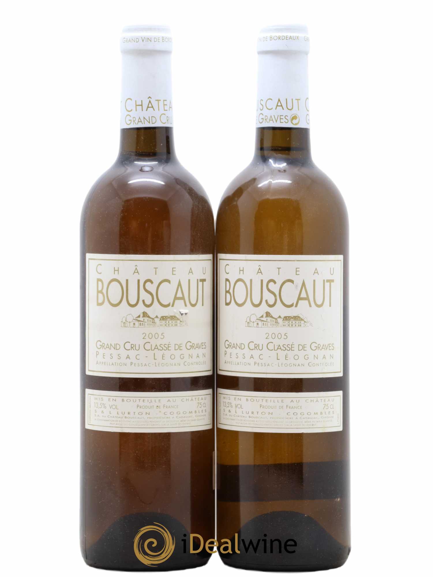Château Bouscaut Cru Classé de Graves (no reserve) 2005 - Lot of 2 bottles - 0