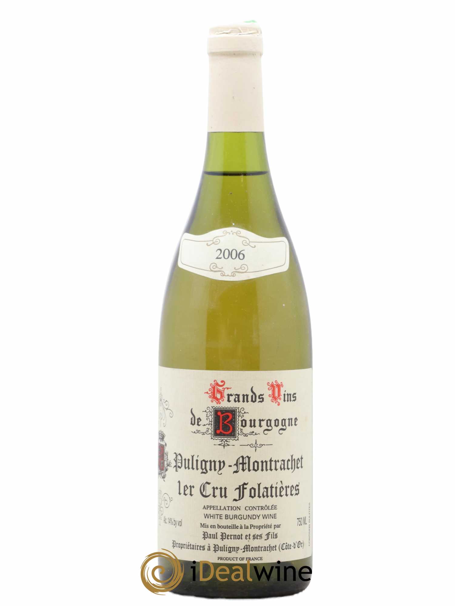 Puligny-Montrachet 1er Cru Folatières Paul Pernot 2006 - Lot de 1 bouteille - 0