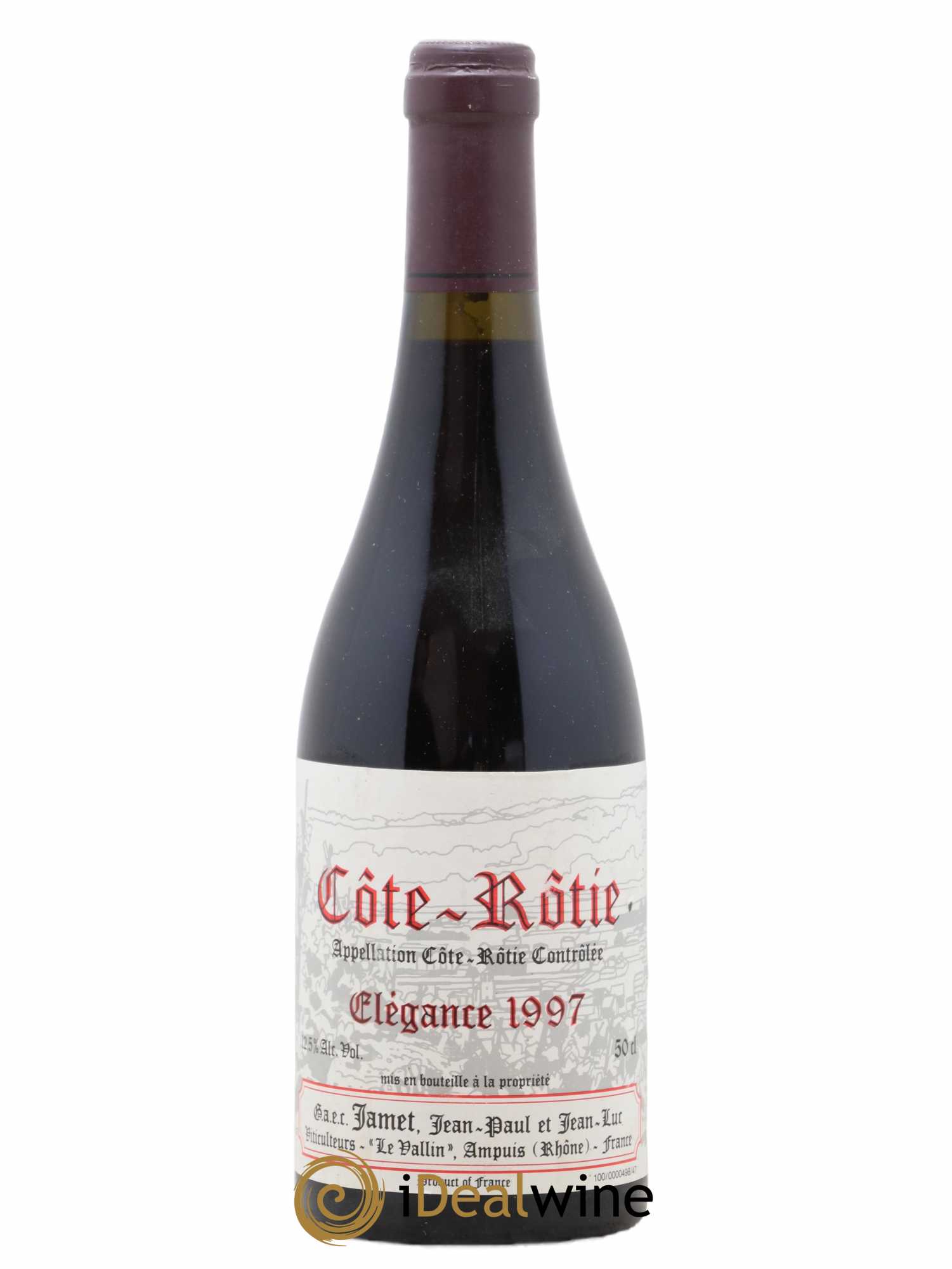 Côte-Rôtie Elégance Jamet (Domaine) 50cl 1997 - Lot de 1 bouteille - 0