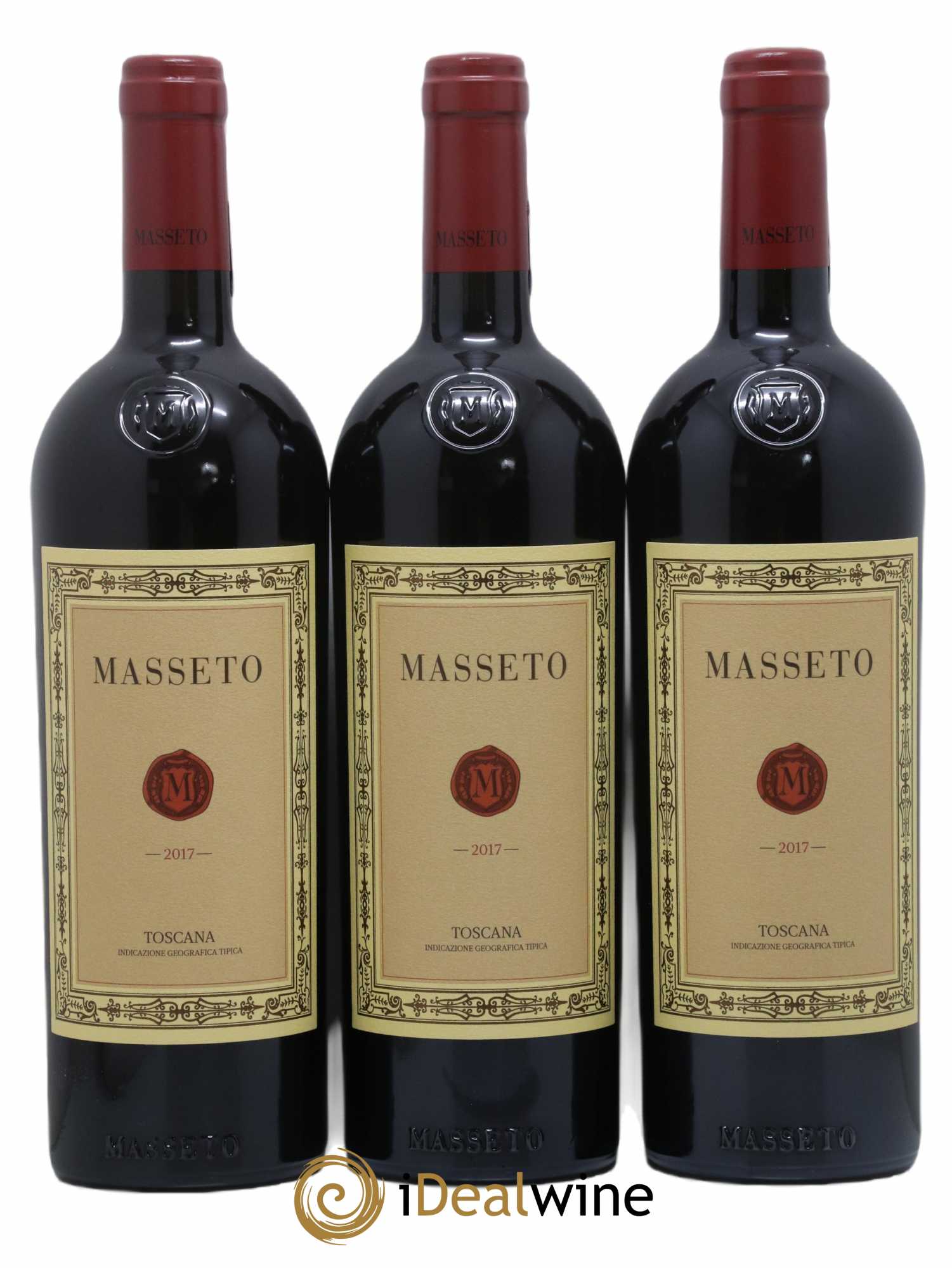 Toscana IGT Tenuta Dell'Ornellaia Masseto Frescobaldi 2017 - Lot de 3 bouteilles - 0