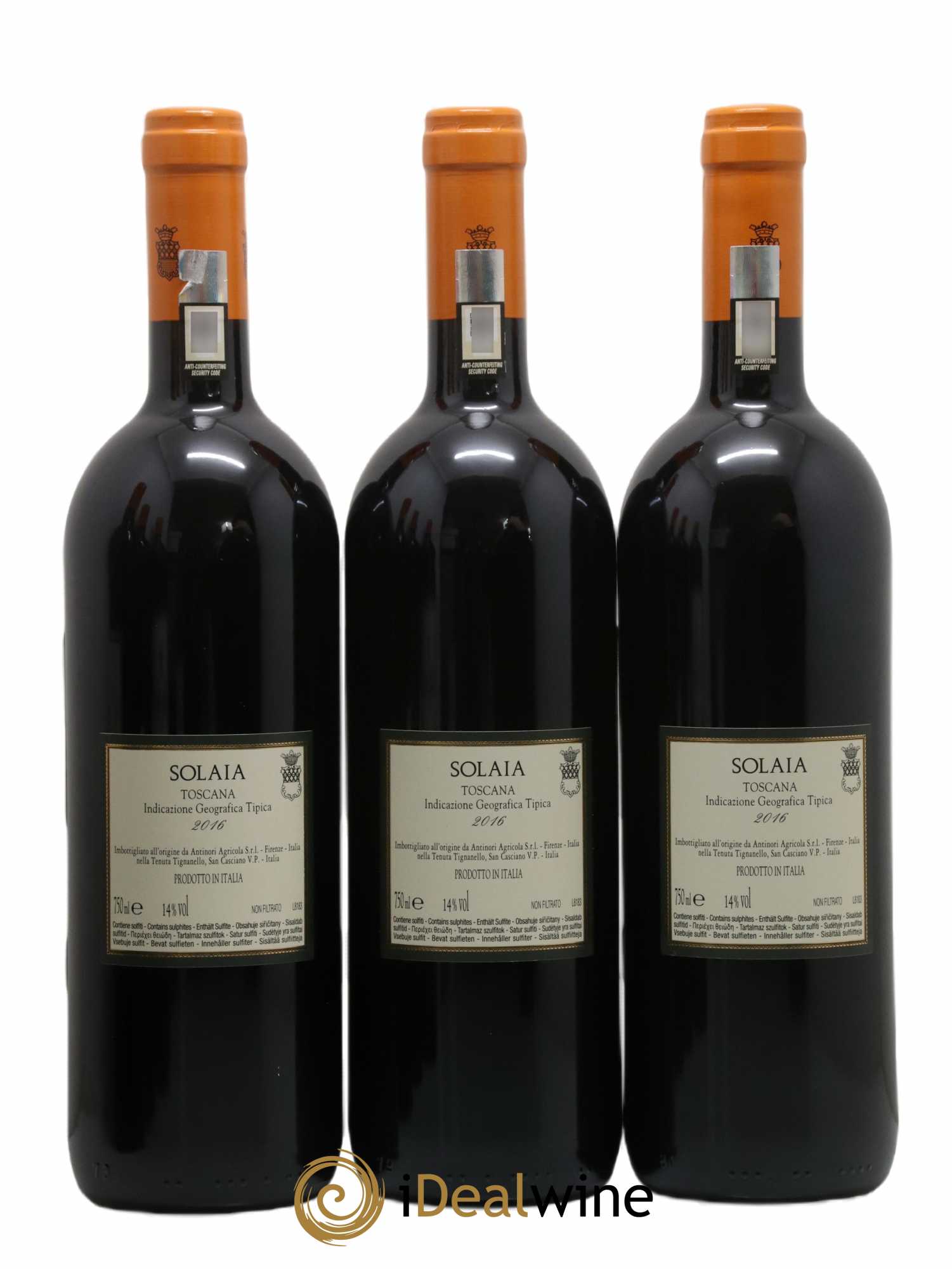 Toscana IGT Solaia Tenuta Tignanello - Marchesi Antinori 2016 - Lot de 6 bouteilles - 4