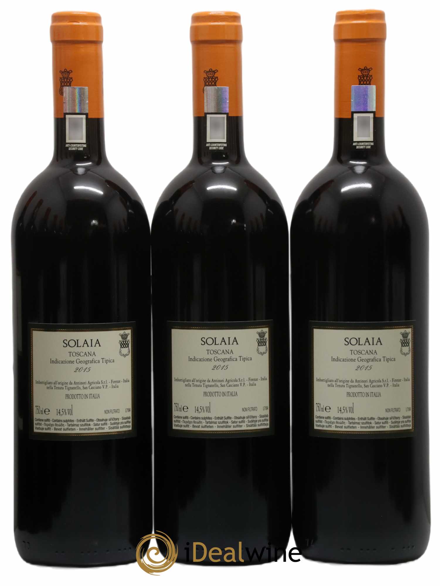 Toscana IGT Solaia Tenuta Tignanello - Marchesi Antinori 2015 - Lot de 6 bouteilles - 2