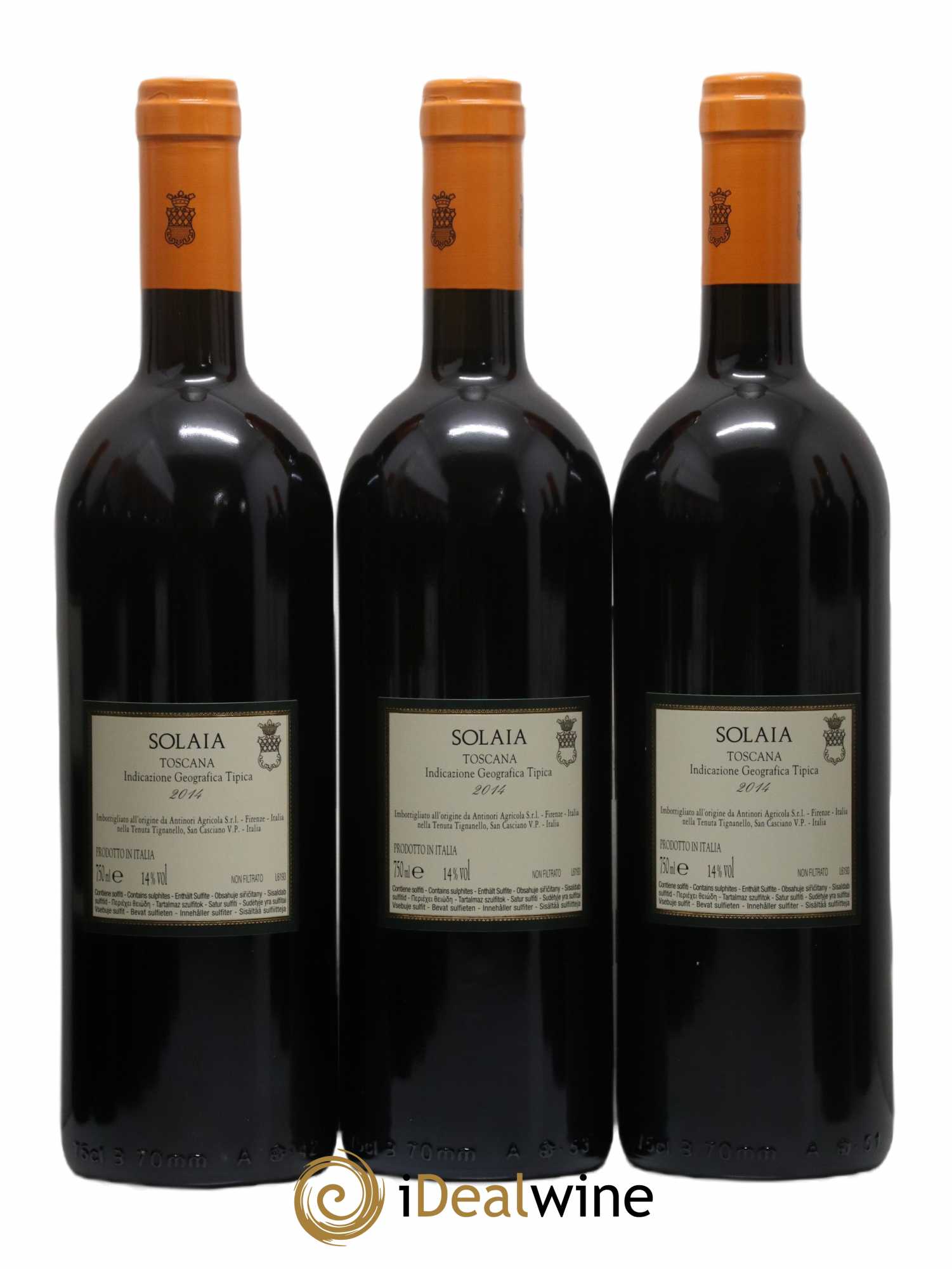 Toscana IGT Solaia Tenuta Tignanello - Marchesi Antinori 2014 - Lot de 6 bouteilles - 4