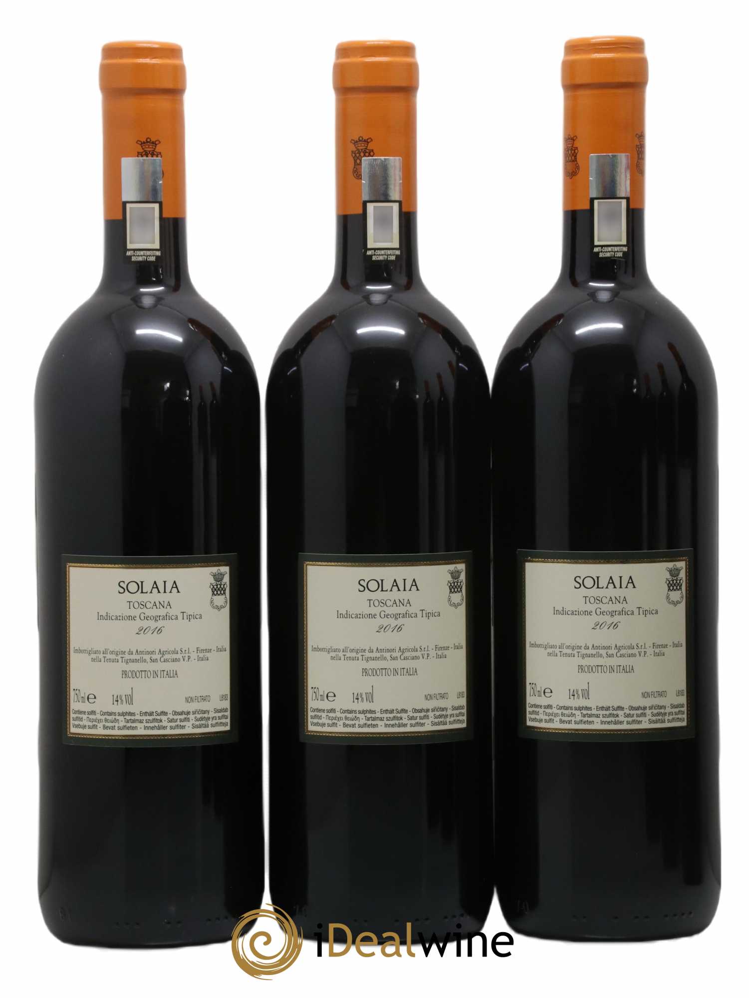 Toscana IGT Solaia Tenuta Tignanello - Marchesi Antinori 2016 - Lot de 6 bouteilles - 2
