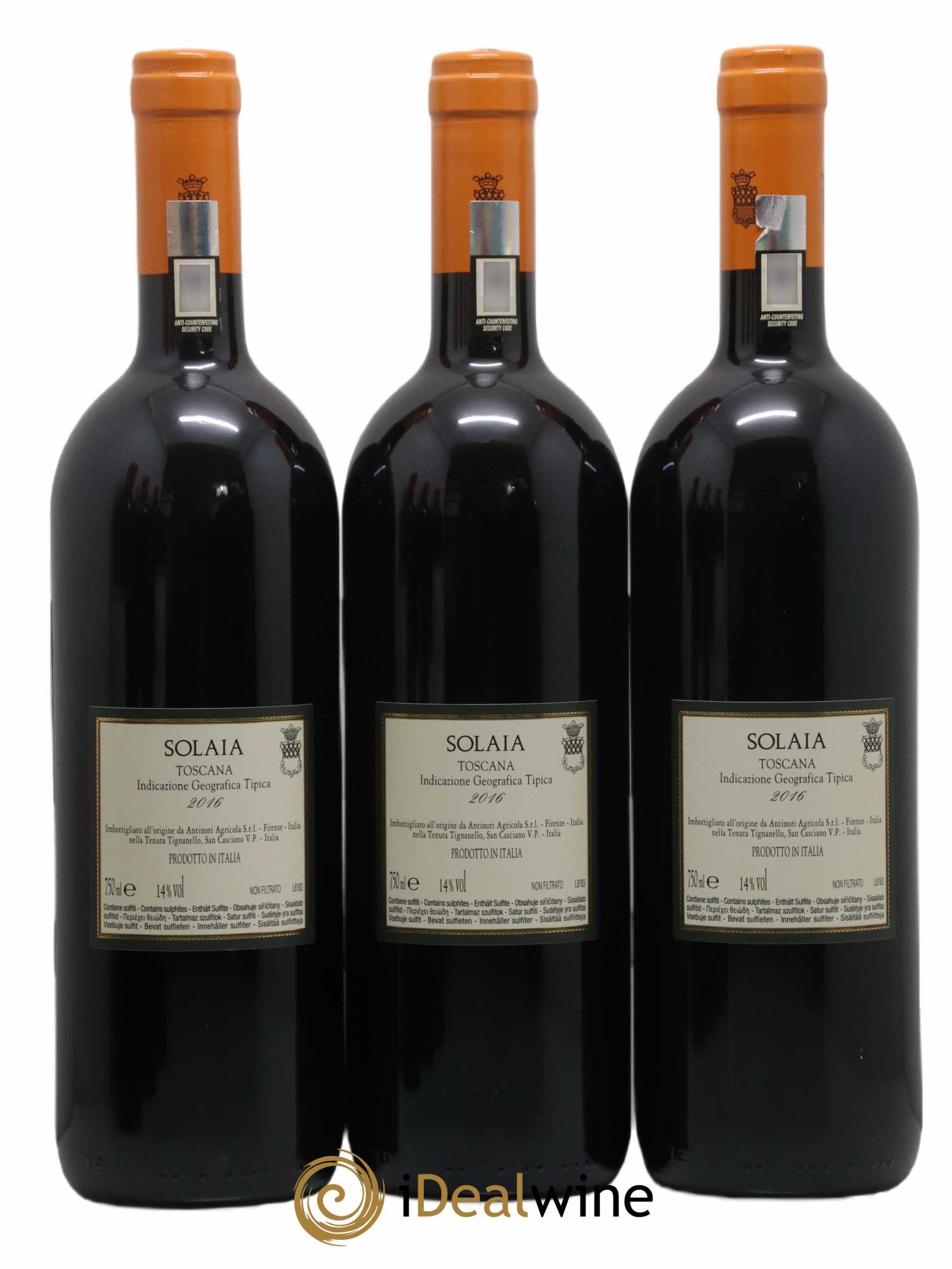 Toscana IGT Solaia Tenuta Tignanello - Marchesi Antinori 2016 - Lot de 6 bouteilles - 4