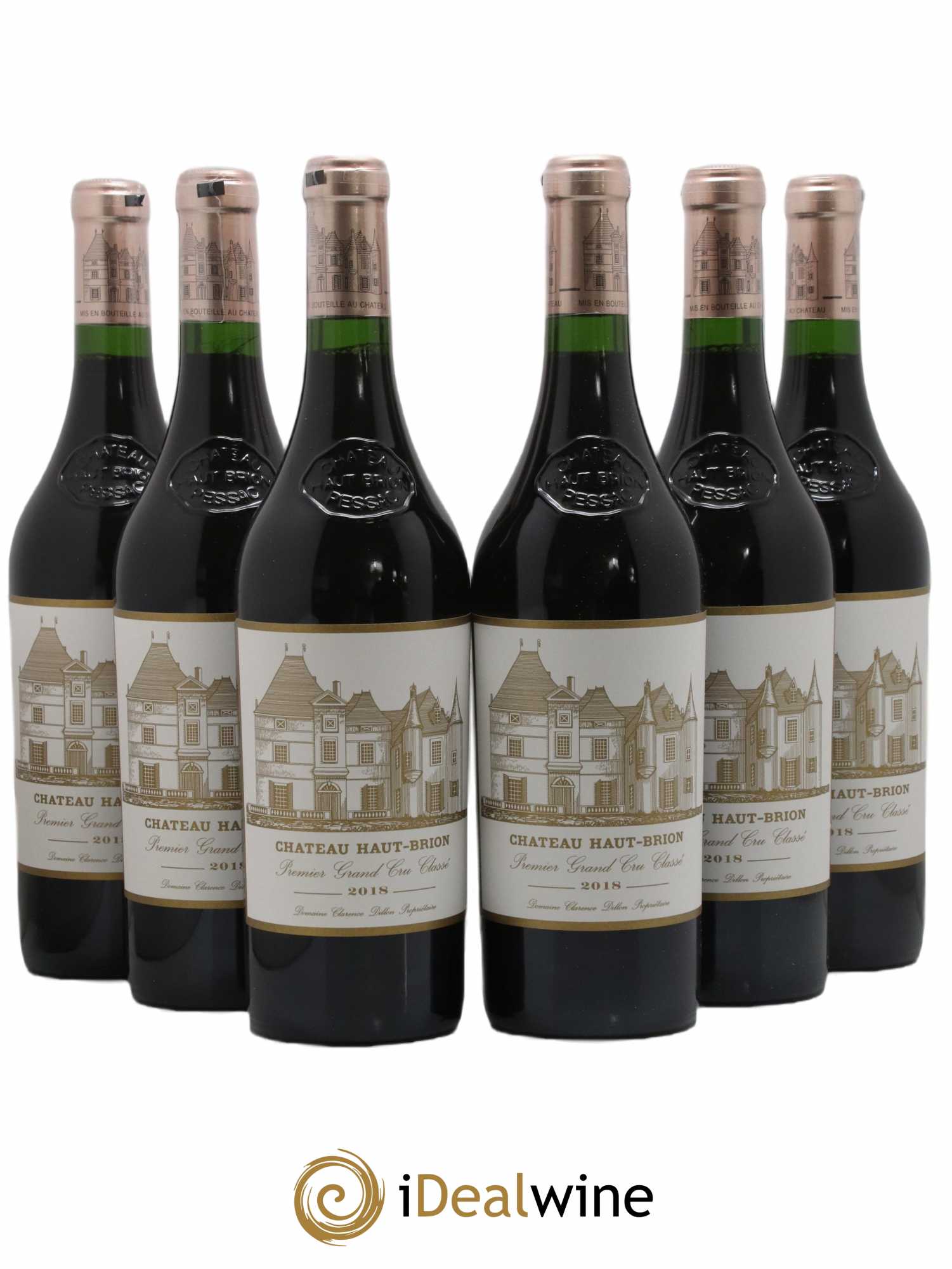 Château Haut Brion 1er Grand Cru Classé 2018 - Lot de 6 bouteilles - 0