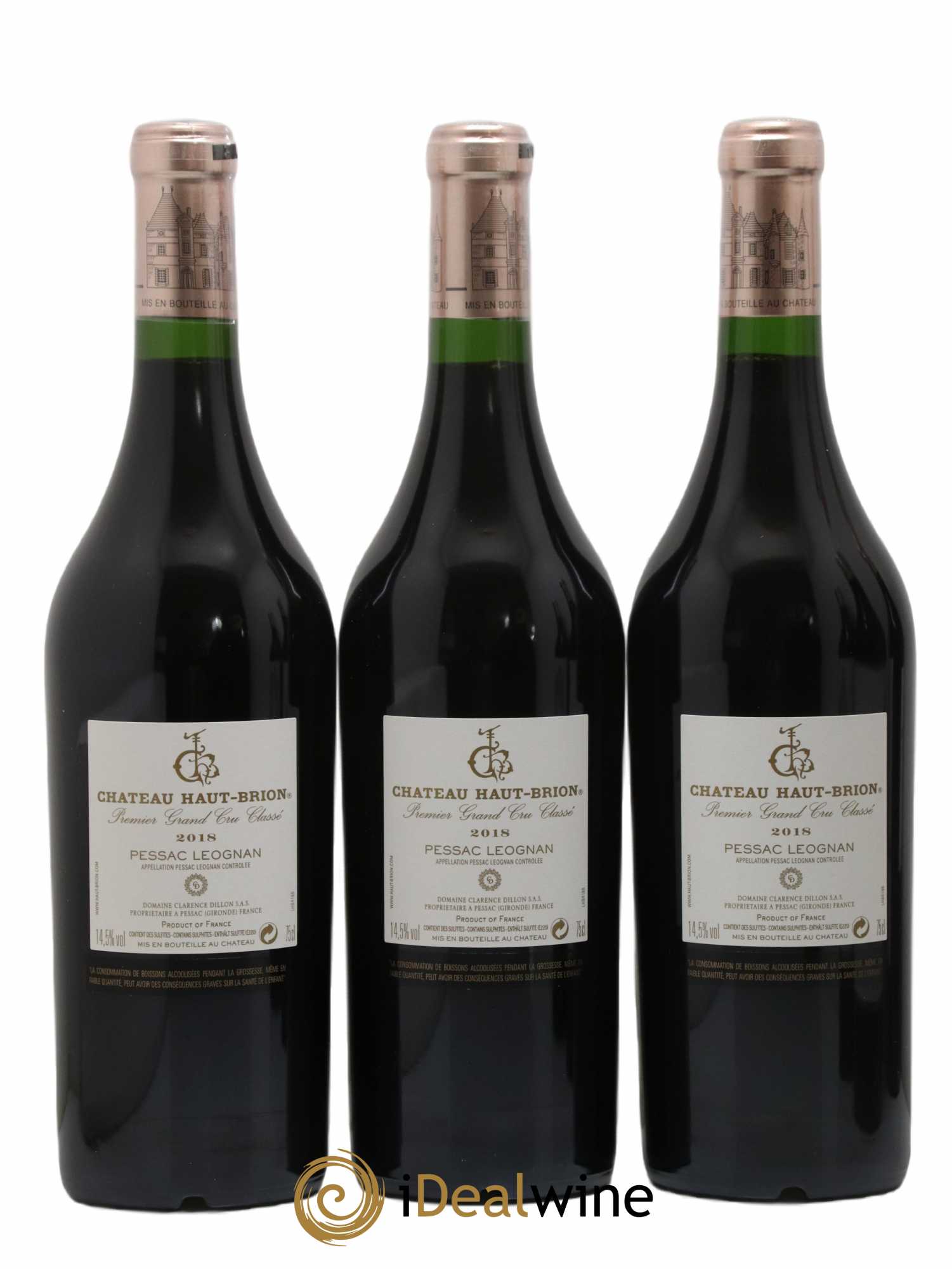 Château Haut Brion 1er Grand Cru Classé 2018 - Lot de 6 bouteilles - 2