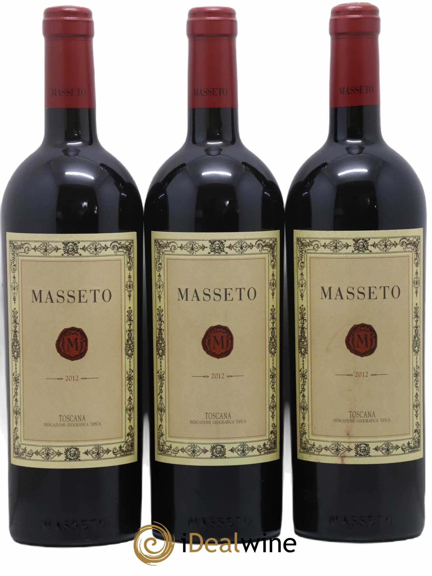 Toscana IGT Tenuta Dell'Ornellaia Masseto Frescobaldi 2012 - Lot de 3 bouteilles - 0