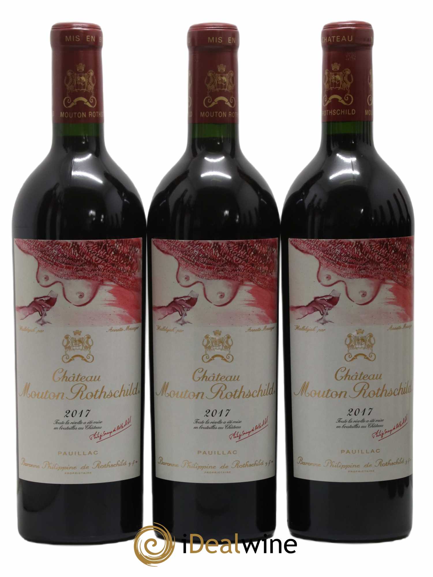 Château Mouton Rothschild 1er Grand Cru Classé 2017 - Lot de 6 bouteilles - 1