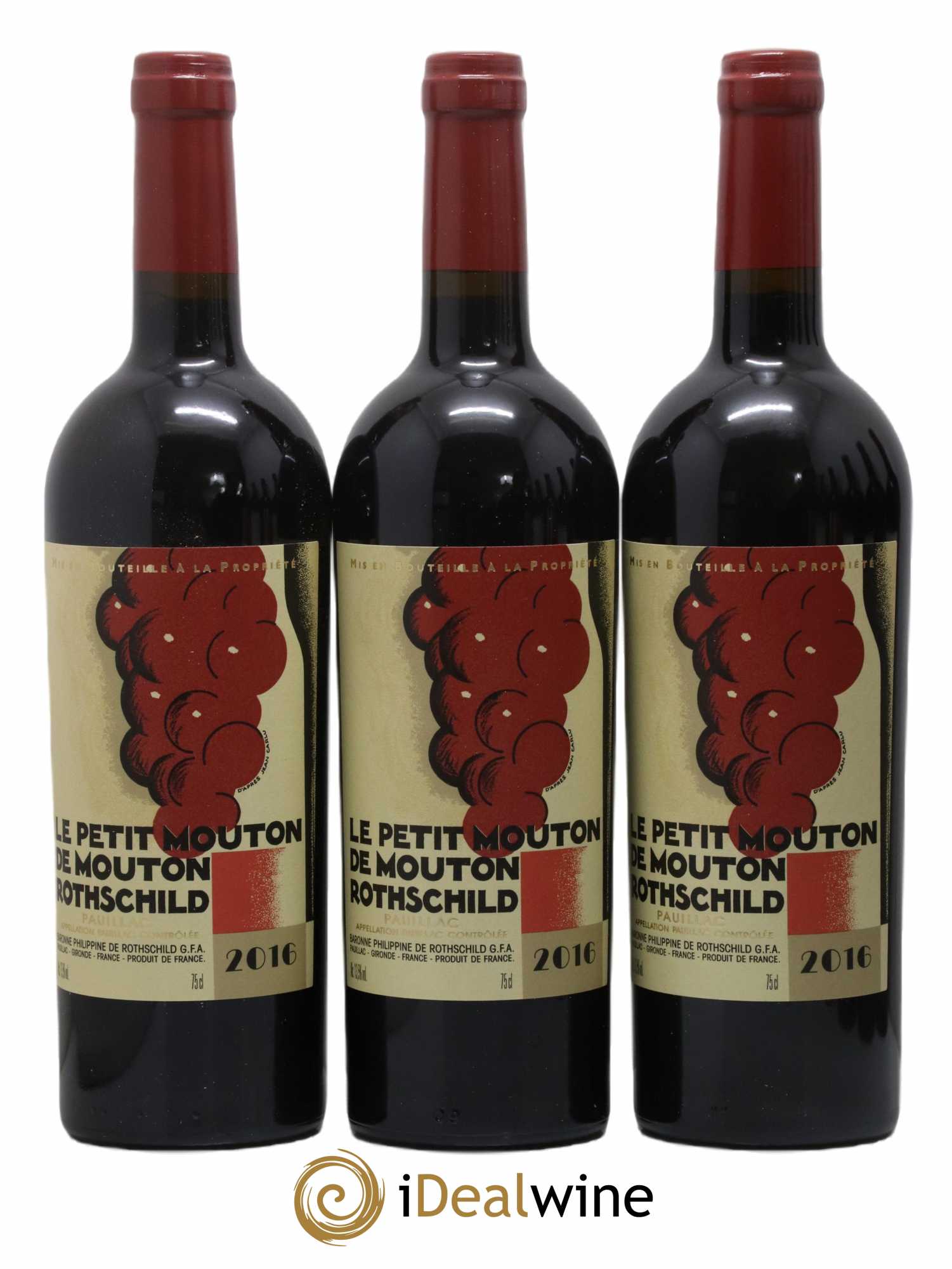 Petit Mouton Second Vin 2016 - Lot of 6 bottles - 1