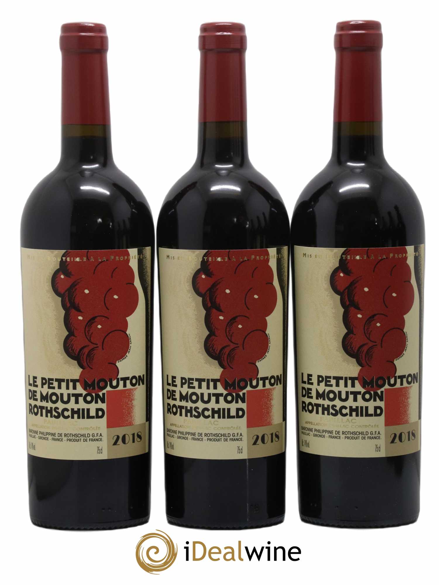 Petit Mouton Second Vin 2018 - Lot of 6 bottles - 1