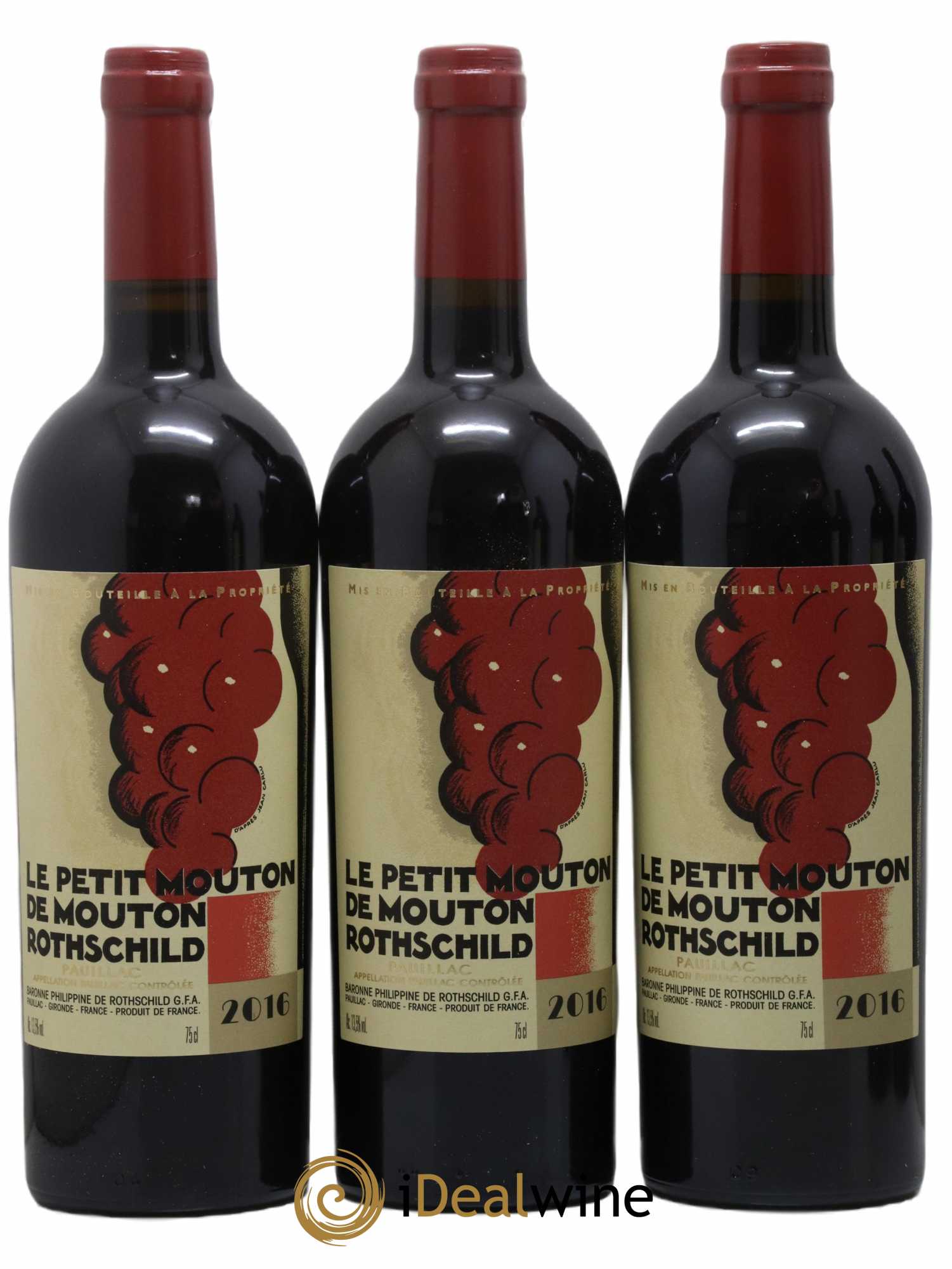 Petit Mouton Second Vin 2016 - Lot de 6 bouteilles - 1