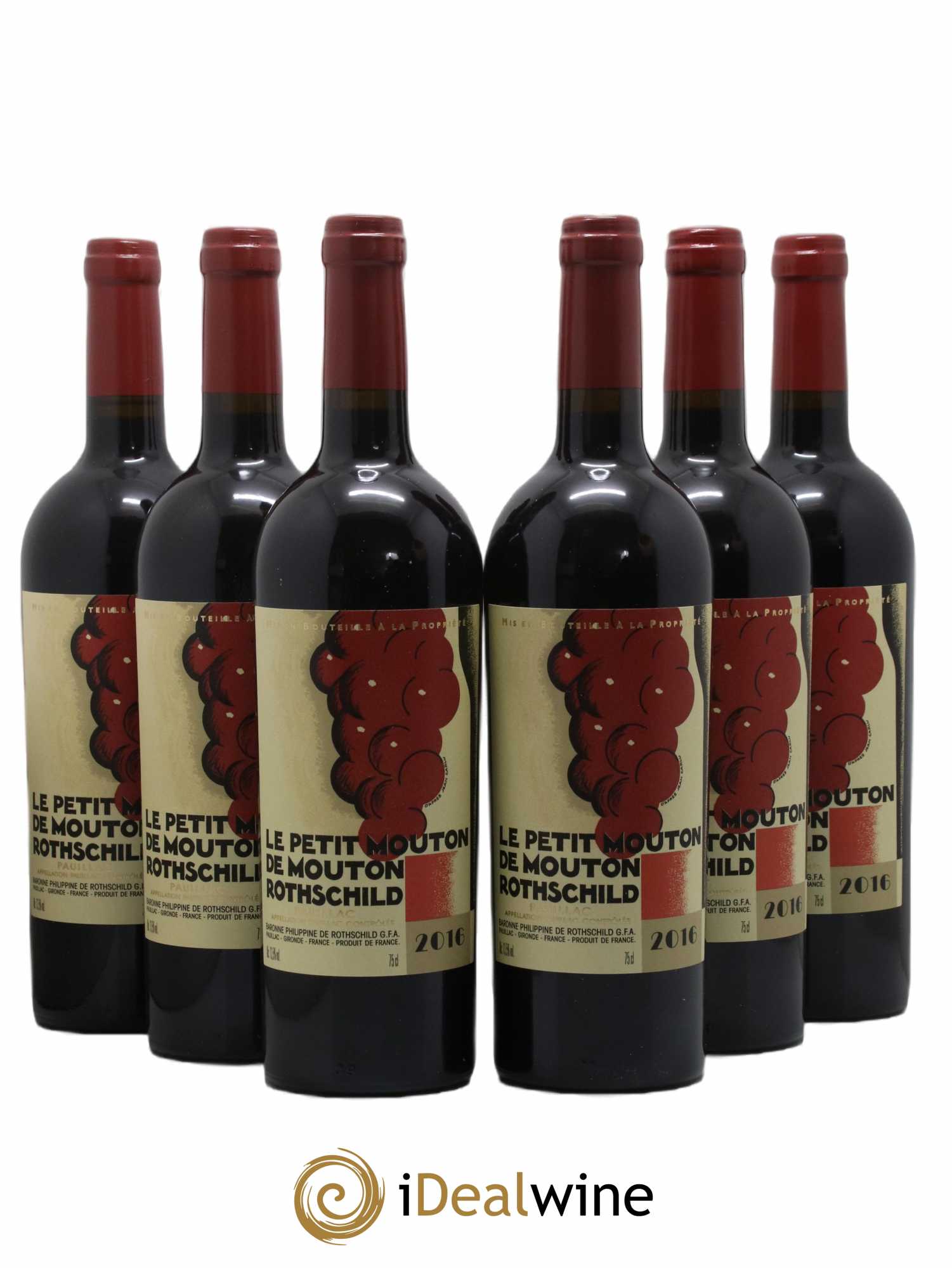 Petit Mouton Second Vin 2016 - Lot de 6 bouteilles - 0