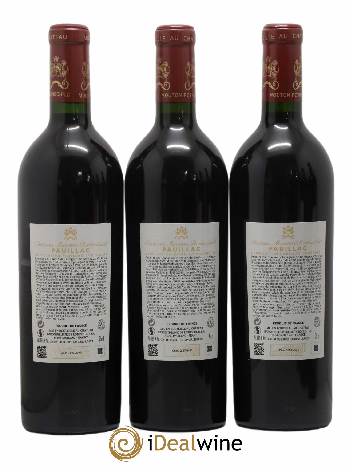 Château Mouton Rothschild 1er Grand Cru Classé 2017 - Lot de 6 bouteilles - 2