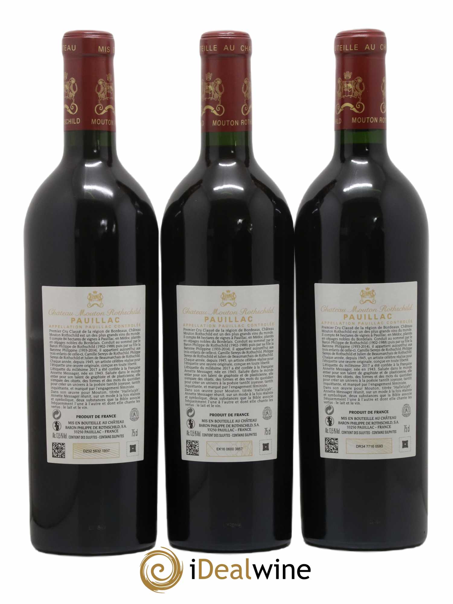 Château Mouton Rothschild 1er Grand Cru Classé 2017 - Lot de 6 bouteilles - 4