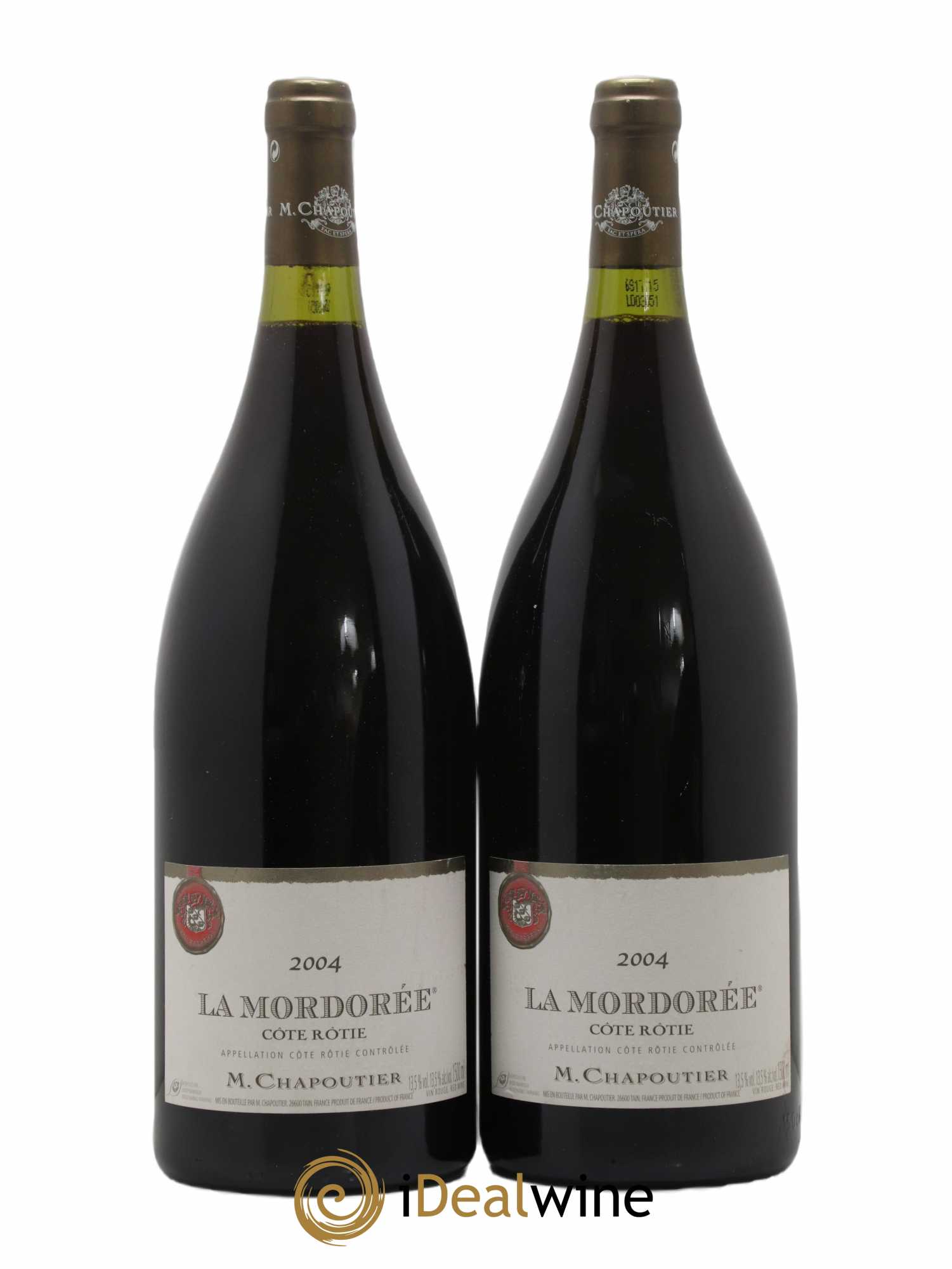 Côte-Rôtie La Mordorée Chapoutier 2004 - Lot de 2 magnums - 0