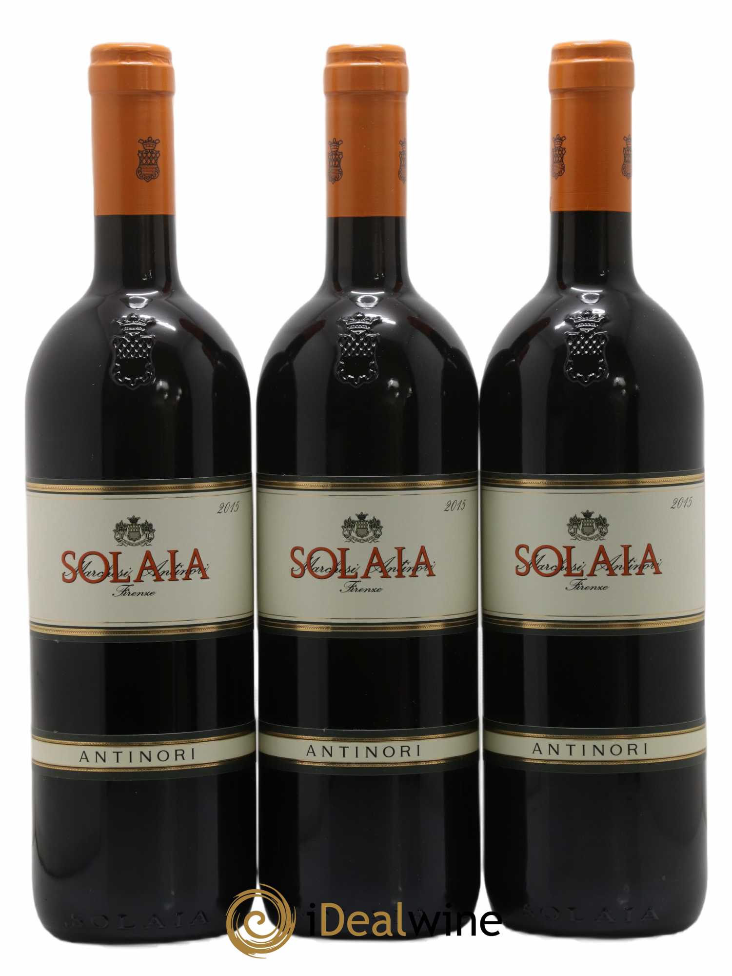 Toscana IGT Solaia Tenuta Tignanello - Marchesi Antinori 2015 - Lot de 3 bouteilles - 0