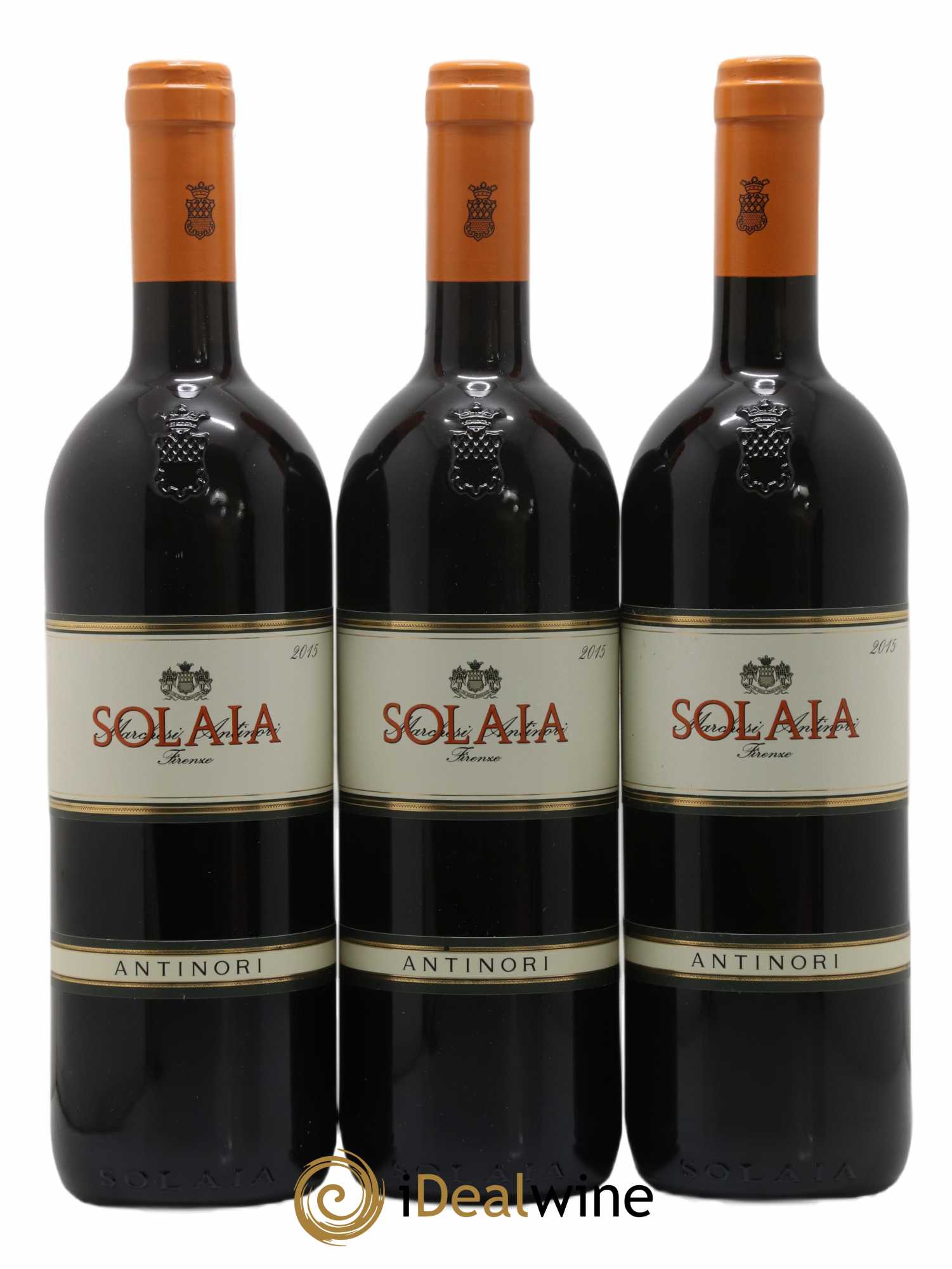 Toscana IGT Solaia Tenuta Tignanello - Marchesi Antinori 2015 - Lot de 3 bouteilles - 0