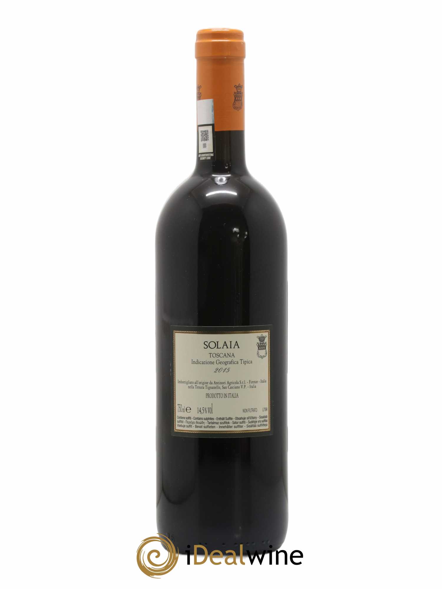 Toscana IGT Solaia Tenuta Tignanello - Marchesi Antinori 2015 - Lot de 1 bouteille - 1